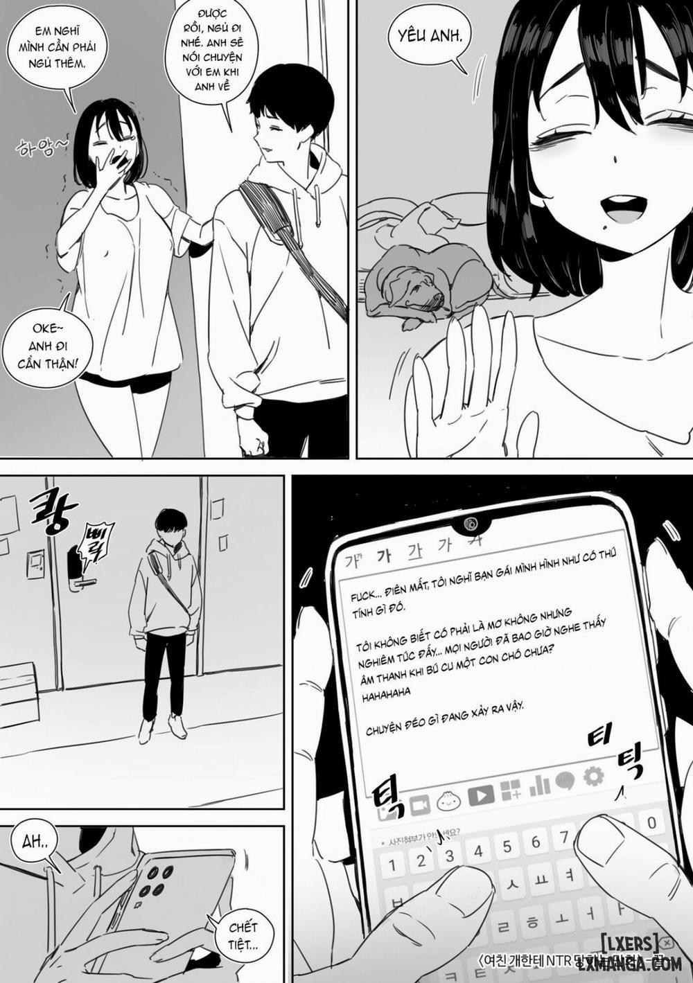 HentaiVN.net - Ảnh 25 - 여친 개한테 NTR 당하는 만화 - Oneshot