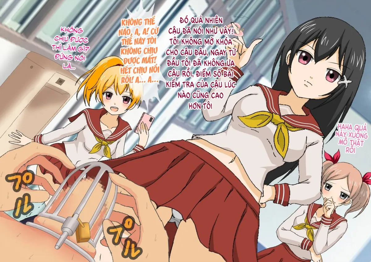 HentaiVN.net - Ảnh 22 - Class no Joshi ni Shasei Kanri Sareru Gakkou! - Chap 4