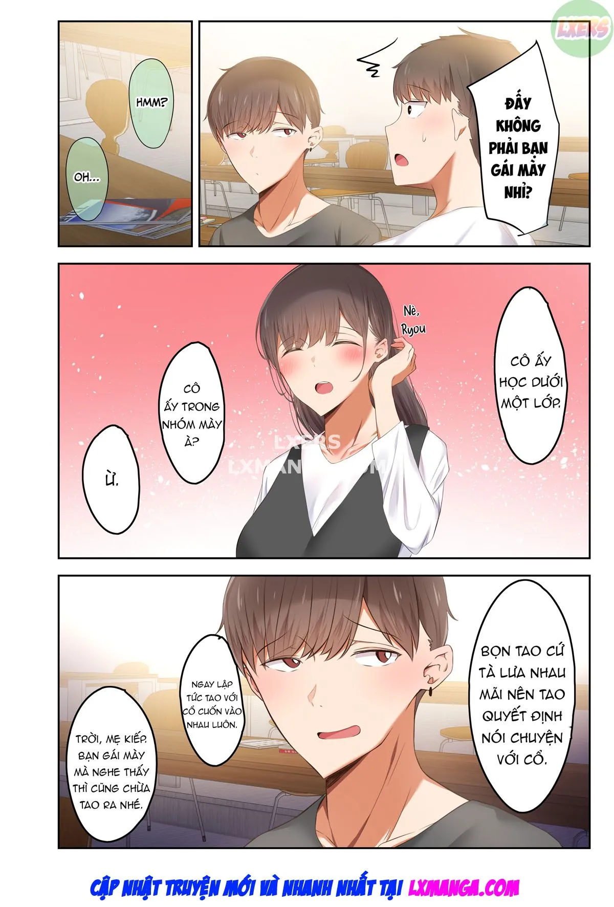 HentaiVN.net - Ảnh 10 - Otoko Tomodachi no Youna Ore no Osananajimi ga, Yarichin ni Yotte Mesu ni Saserareru Hanashi. - Chap 1