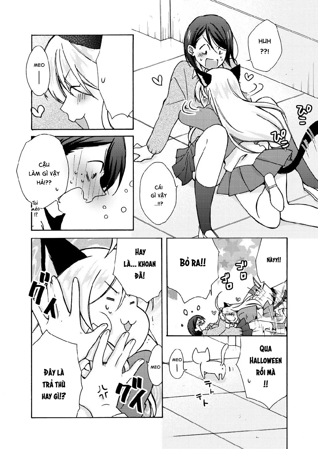 HentaiVN.net - Ảnh 16 - Nyotaika Yankee Gakuen [Ore no Hajimete, Nerawaretemasu.; Nyotaika Yankee Gakuen ☆ Ore no Hajimete, Nerawaretemasu. Alternative : Genderbender Yankee School ☆] - Chap 10: Biến thành mèo