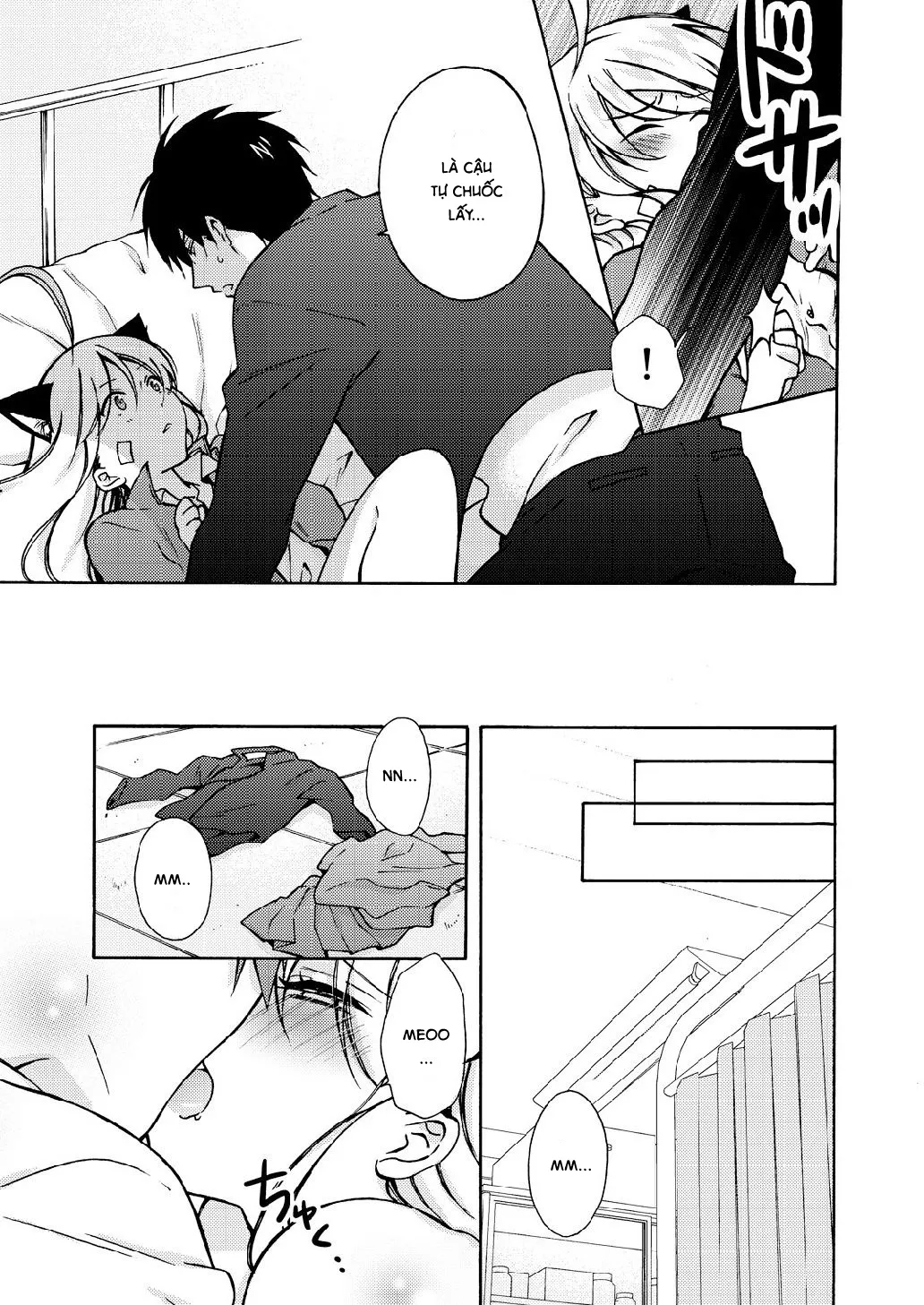 HentaiVN.net - Ảnh 26 - Nyotaika Yankee Gakuen [Ore no Hajimete, Nerawaretemasu.; Nyotaika Yankee Gakuen ☆ Ore no Hajimete, Nerawaretemasu. Alternative : Genderbender Yankee School ☆] - Chap 10: Biến thành mèo