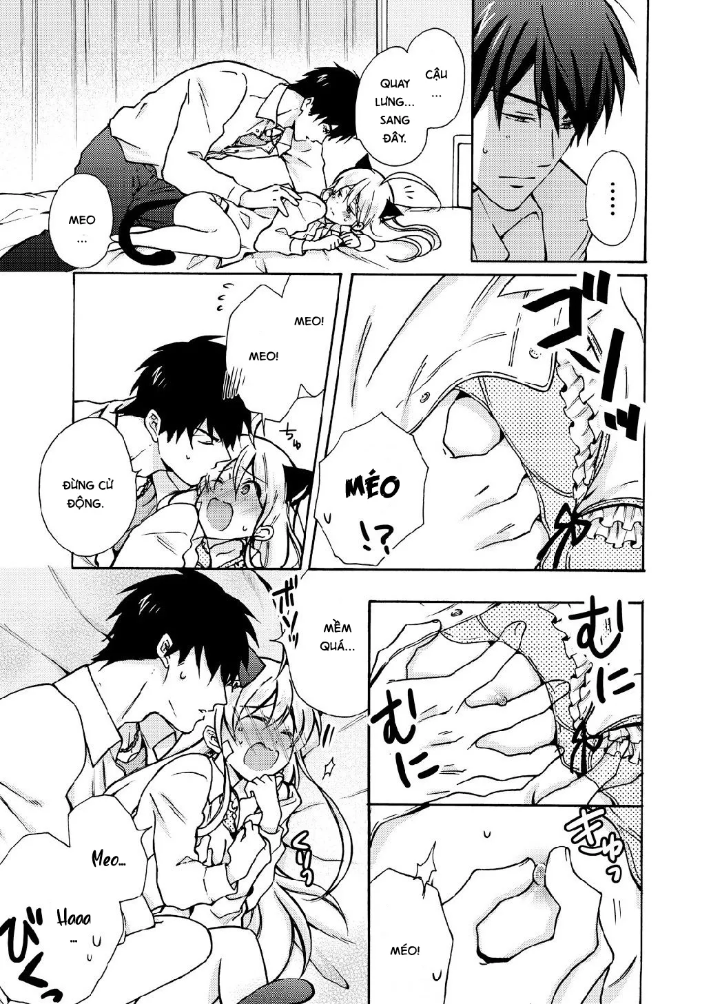 HentaiVN.net - Ảnh 28 - Nyotaika Yankee Gakuen [Ore no Hajimete, Nerawaretemasu.; Nyotaika Yankee Gakuen ☆ Ore no Hajimete, Nerawaretemasu. Alternative : Genderbender Yankee School ☆] - Chap 10: Biến thành mèo