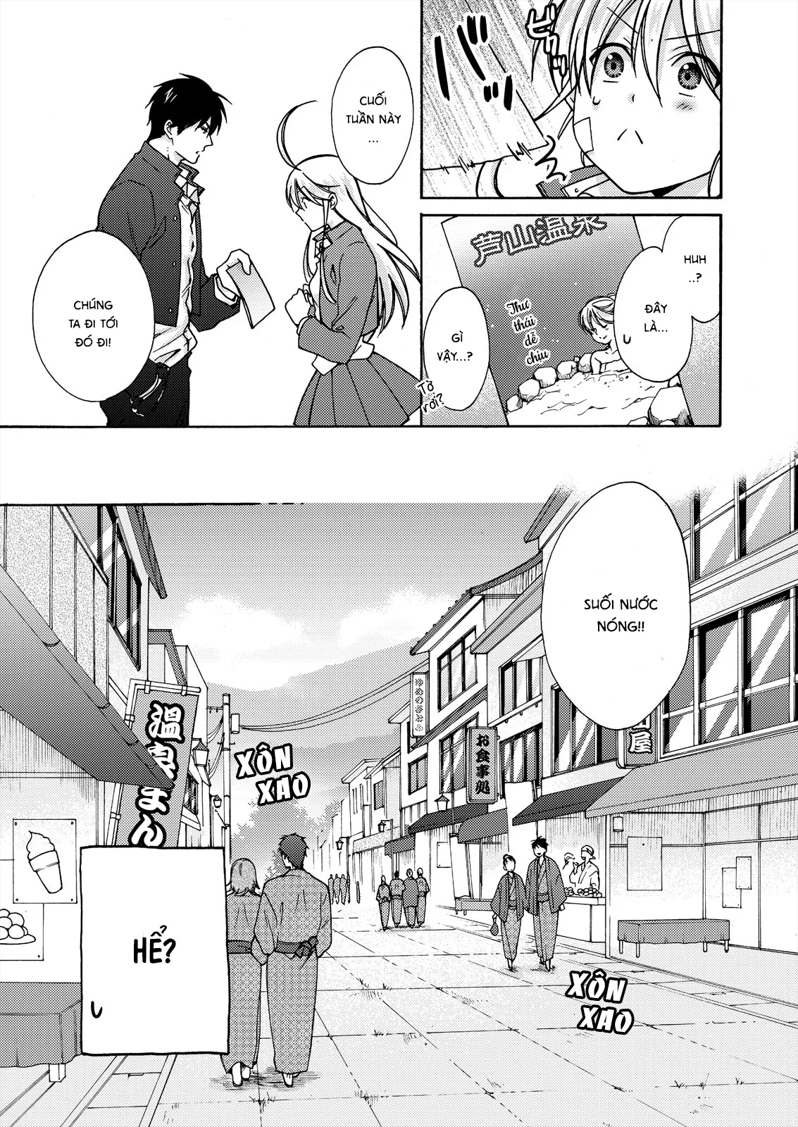 HentaiVN.net - Ảnh 4 - Nyotaika Yankee Gakuen [Ore no Hajimete, Nerawaretemasu.; Nyotaika Yankee Gakuen ☆ Ore no Hajimete, Nerawaretemasu. Alternative : Genderbender Yankee School ☆] - Chap 14.2: Cùng nhau đi suối nước nóng