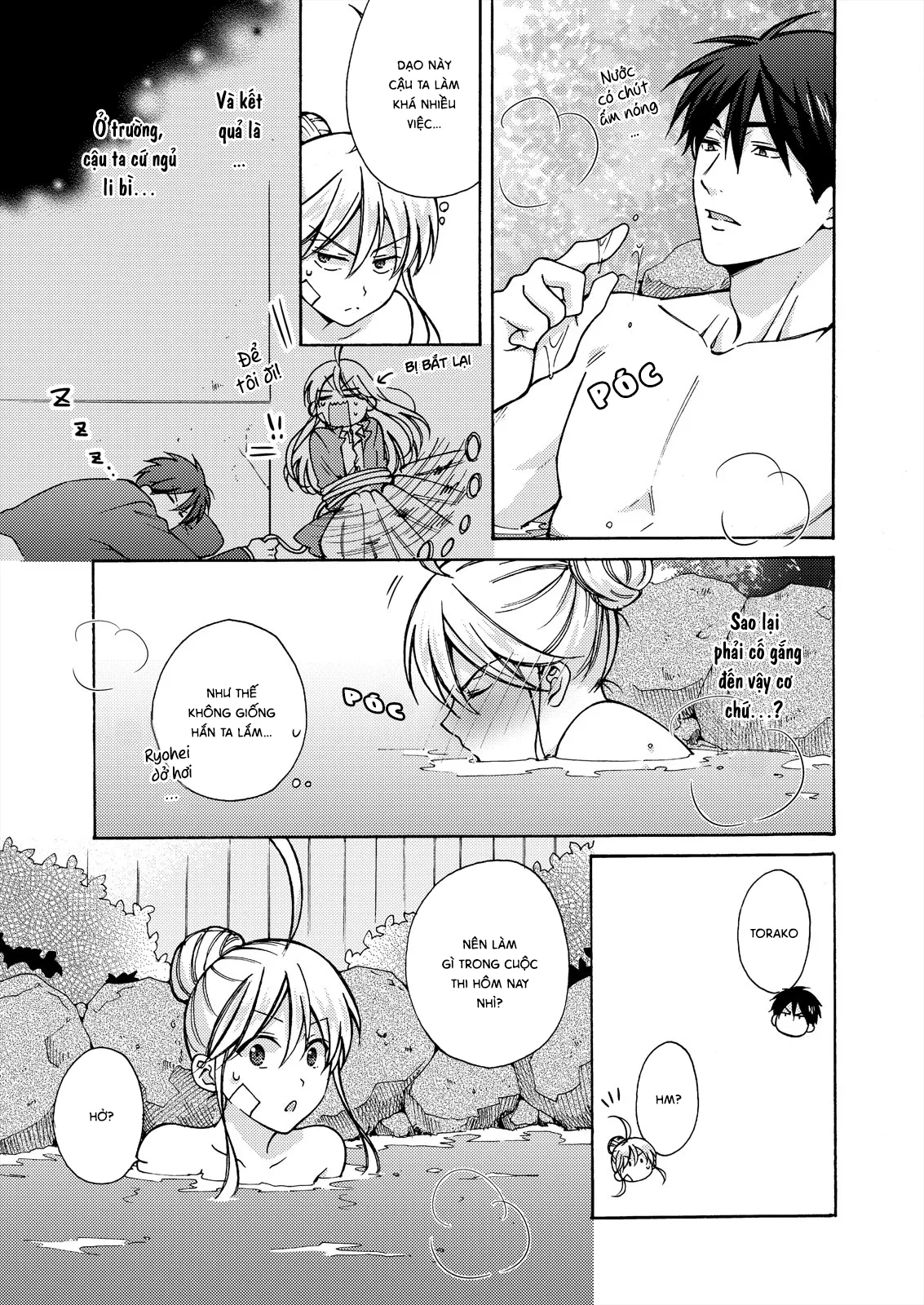 HentaiVN.net - Ảnh 11 - Nyotaika Yankee Gakuen [Ore no Hajimete, Nerawaretemasu.; Nyotaika Yankee Gakuen ☆ Ore no Hajimete, Nerawaretemasu. Alternative : Genderbender Yankee School ☆] - Chap 15: Bị Ryohei dụ ở suối nước nóng