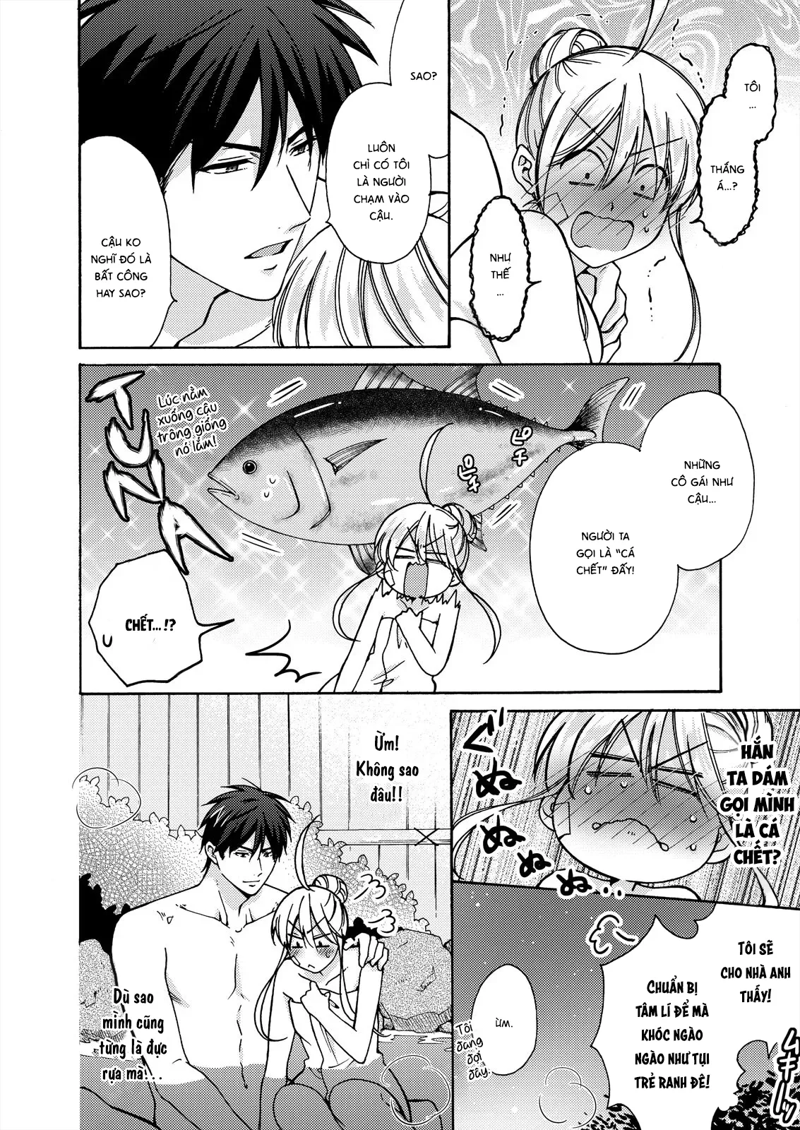 HentaiVN.net - Ảnh 14 - Nyotaika Yankee Gakuen [Ore no Hajimete, Nerawaretemasu.; Nyotaika Yankee Gakuen ☆ Ore no Hajimete, Nerawaretemasu. Alternative : Genderbender Yankee School ☆] - Chap 15: Bị Ryohei dụ ở suối nước nóng