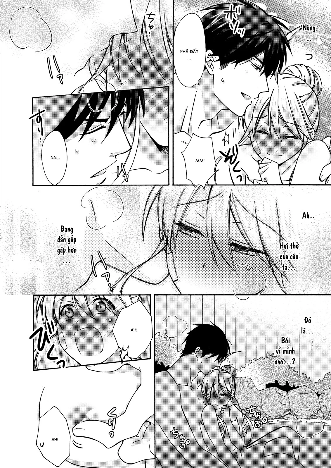 HentaiVN.net - Ảnh 16 - Nyotaika Yankee Gakuen [Ore no Hajimete, Nerawaretemasu.; Nyotaika Yankee Gakuen ☆ Ore no Hajimete, Nerawaretemasu. Alternative : Genderbender Yankee School ☆] - Chap 15: Bị Ryohei dụ ở suối nước nóng