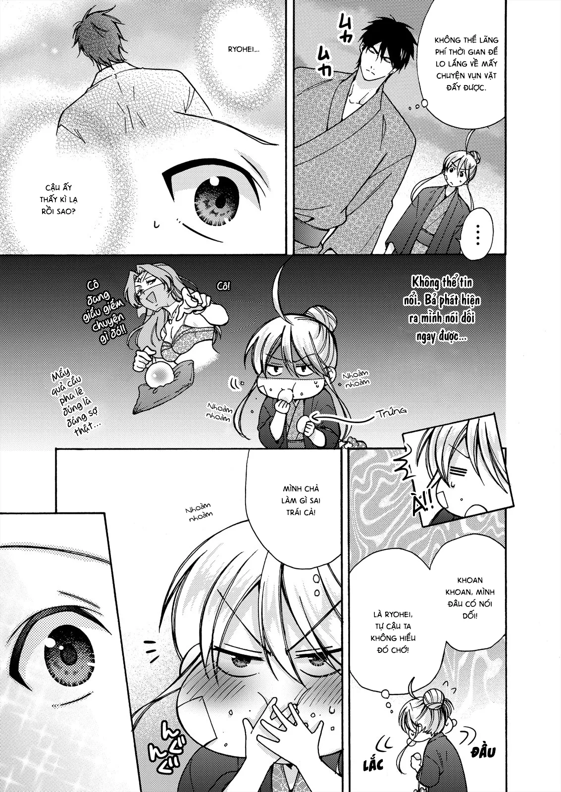 HentaiVN.net - Ảnh 5 - Nyotaika Yankee Gakuen [Ore no Hajimete, Nerawaretemasu.; Nyotaika Yankee Gakuen ☆ Ore no Hajimete, Nerawaretemasu. Alternative : Genderbender Yankee School ☆] - Chap 15: Bị Ryohei dụ ở suối nước nóng
