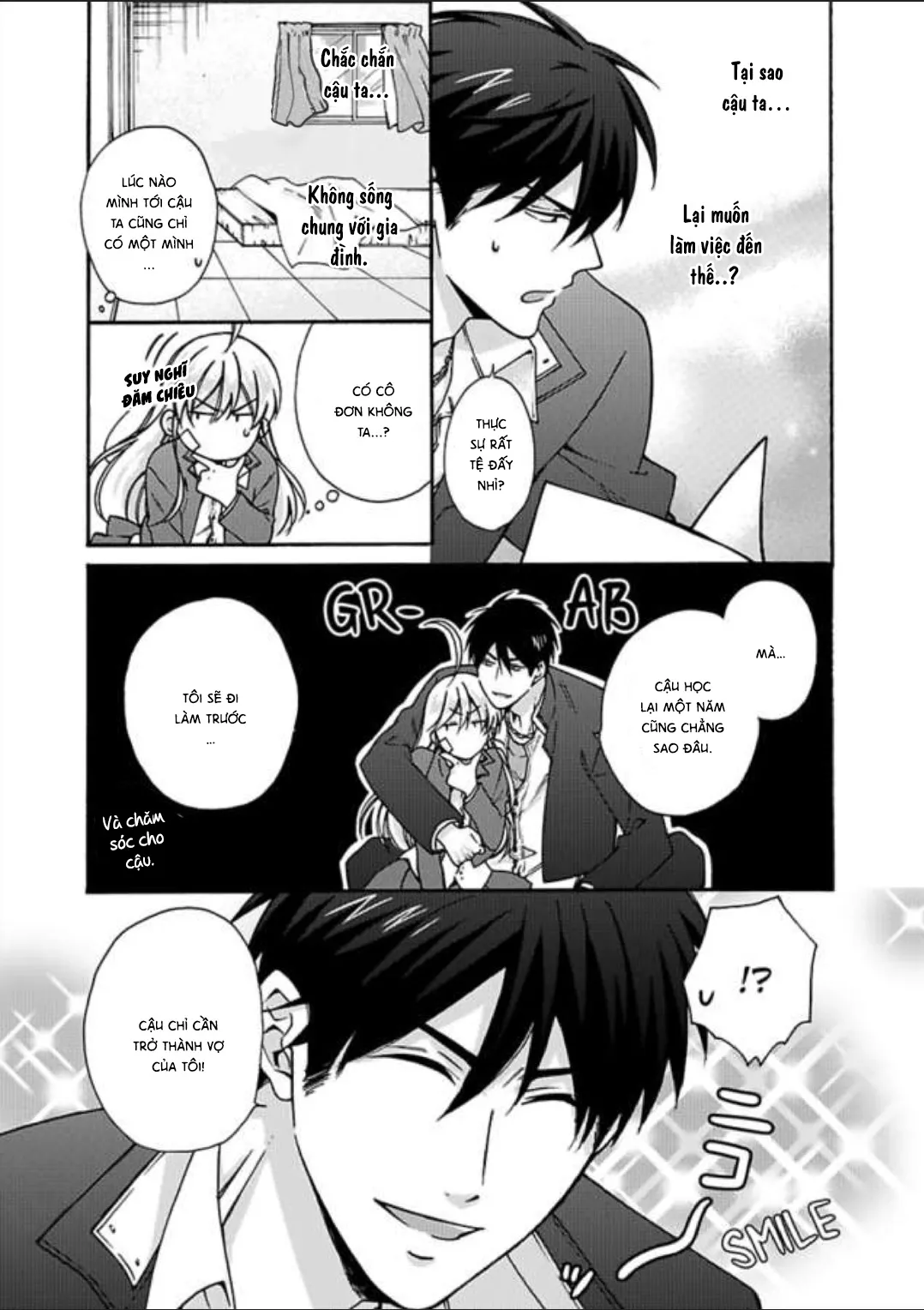 HentaiVN.net - Ảnh 17 - Nyotaika Yankee Gakuen [Ore no Hajimete, Nerawaretemasu.; Nyotaika Yankee Gakuen ☆ Ore no Hajimete, Nerawaretemasu. Alternative : Genderbender Yankee School ☆] - Chap 17.1: Em cứ việc học, kiếm tiền thì để anh lo :))