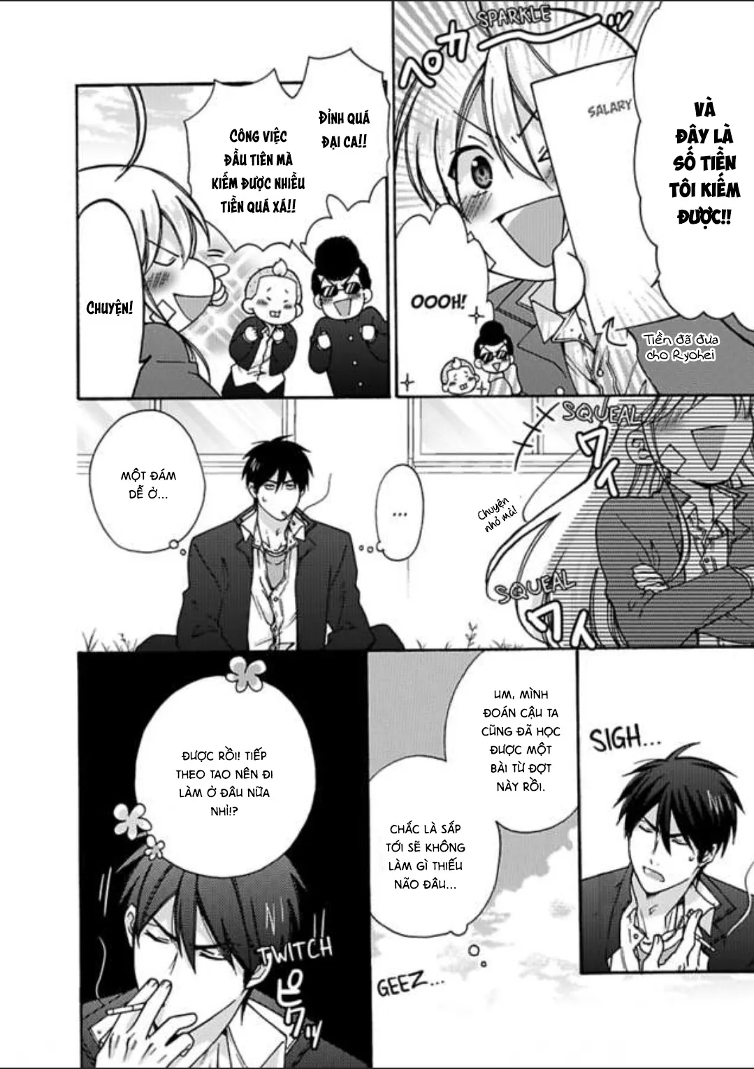 HentaiVN.net - Ảnh 9 - Nyotaika Yankee Gakuen [Ore no Hajimete, Nerawaretemasu.; Nyotaika Yankee Gakuen ☆ Ore no Hajimete, Nerawaretemasu. Alternative : Genderbender Yankee School ☆] - Chap 17.1: Em cứ việc học, kiếm tiền thì để anh lo :))