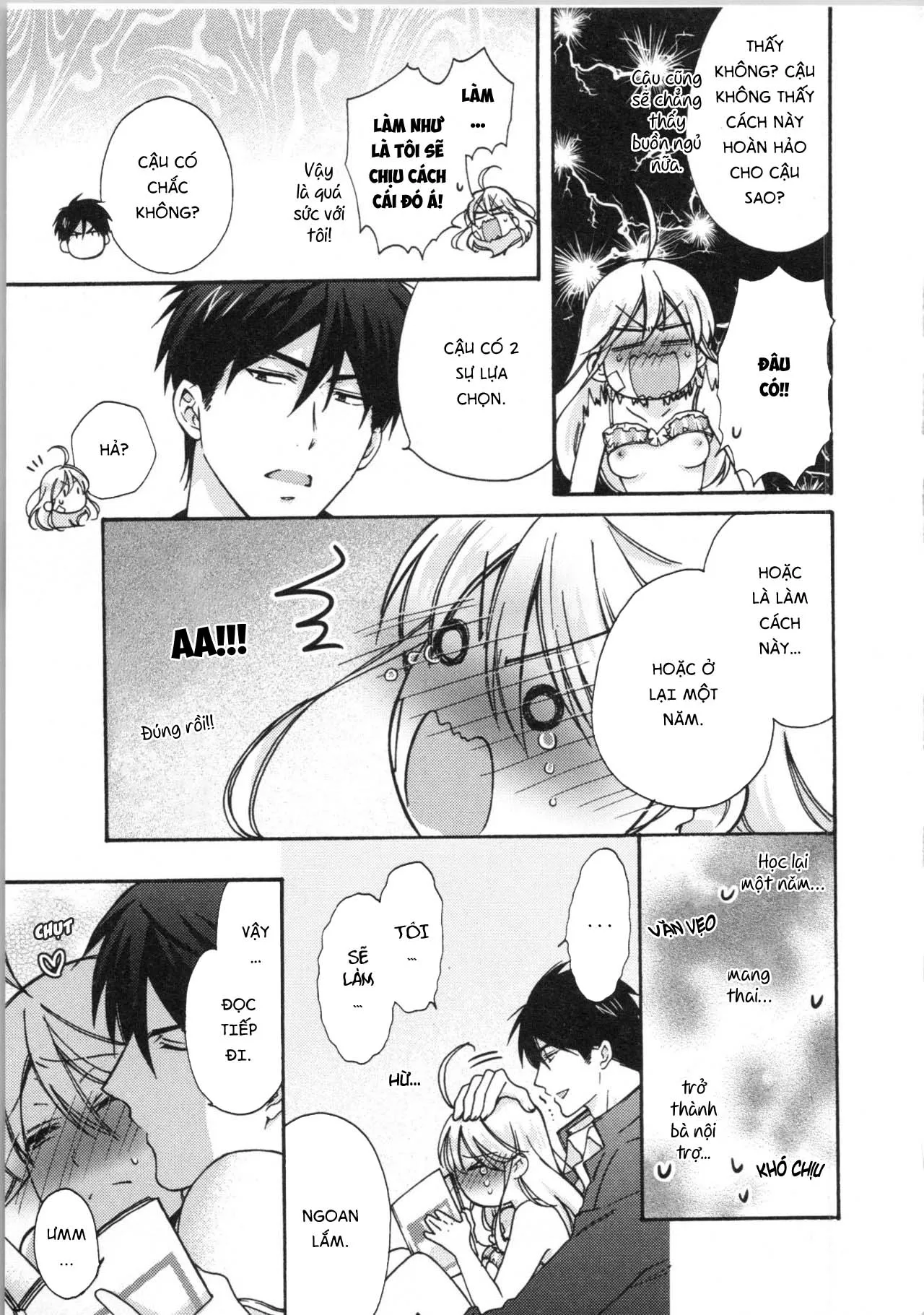 HentaiVN.net - Ảnh 5 - Nyotaika Yankee Gakuen [Ore no Hajimete, Nerawaretemasu.; Nyotaika Yankee Gakuen ☆ Ore no Hajimete, Nerawaretemasu. Alternative : Genderbender Yankee School ☆] - Chap 17.2: Như này sao học được!?