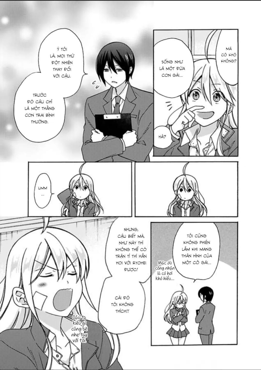 HentaiVN.net - Ảnh 3 - Nyotaika Yankee Gakuen [Ore no Hajimete, Nerawaretemasu.; Nyotaika Yankee Gakuen ☆ Ore no Hajimete, Nerawaretemasu. Alternative : Genderbender Yankee School ☆] - Chap 21: Chỉ cần không buông tay là được!