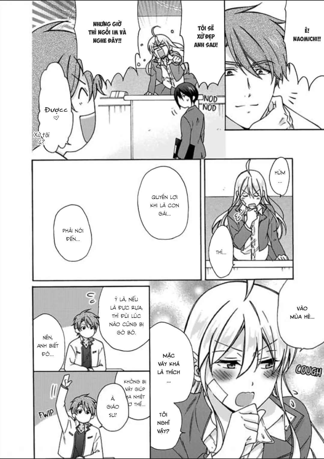 HentaiVN.net - Ảnh 8 - Nyotaika Yankee Gakuen [Ore no Hajimete, Nerawaretemasu.; Nyotaika Yankee Gakuen ☆ Ore no Hajimete, Nerawaretemasu. Alternative : Genderbender Yankee School ☆] - Chap 21: Chỉ cần không buông tay là được!