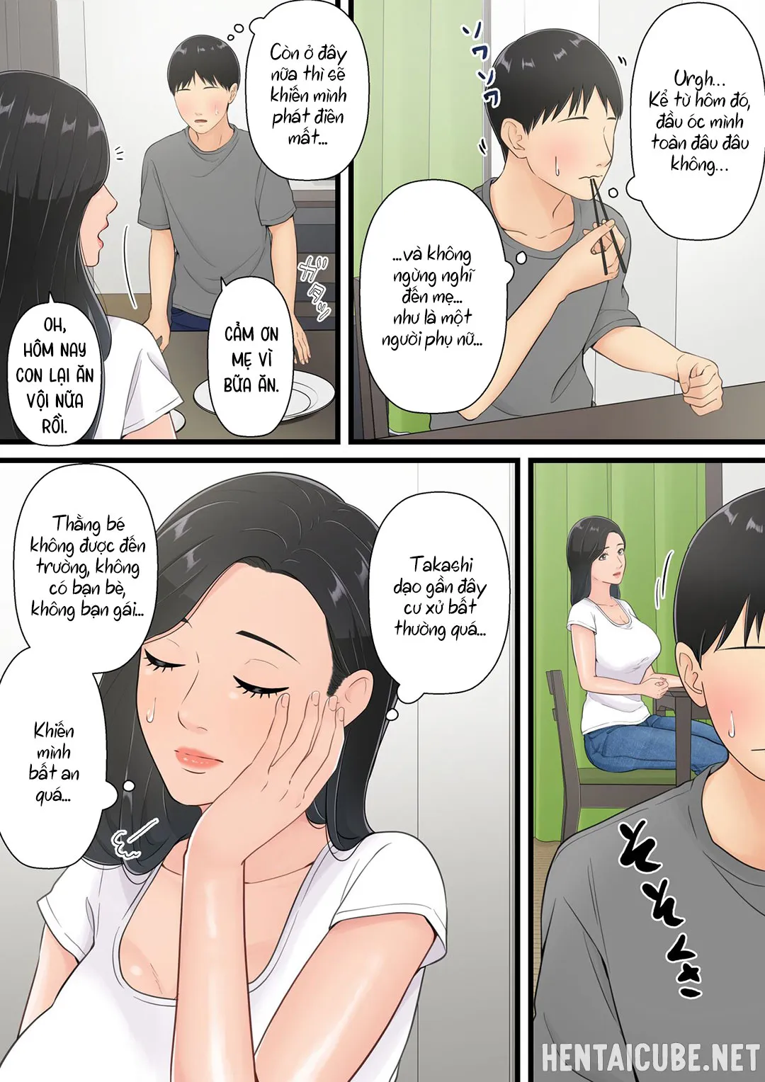 HentaiVN.net - Ảnh 10 - Người mẹ tốt chịu thua trước cu con trai [Matomo na Hahaoya ga Musuko no Chinpo ni Ochiru made; When a Good Mom Succumbs to Her Son's Cock] - Oneshot
