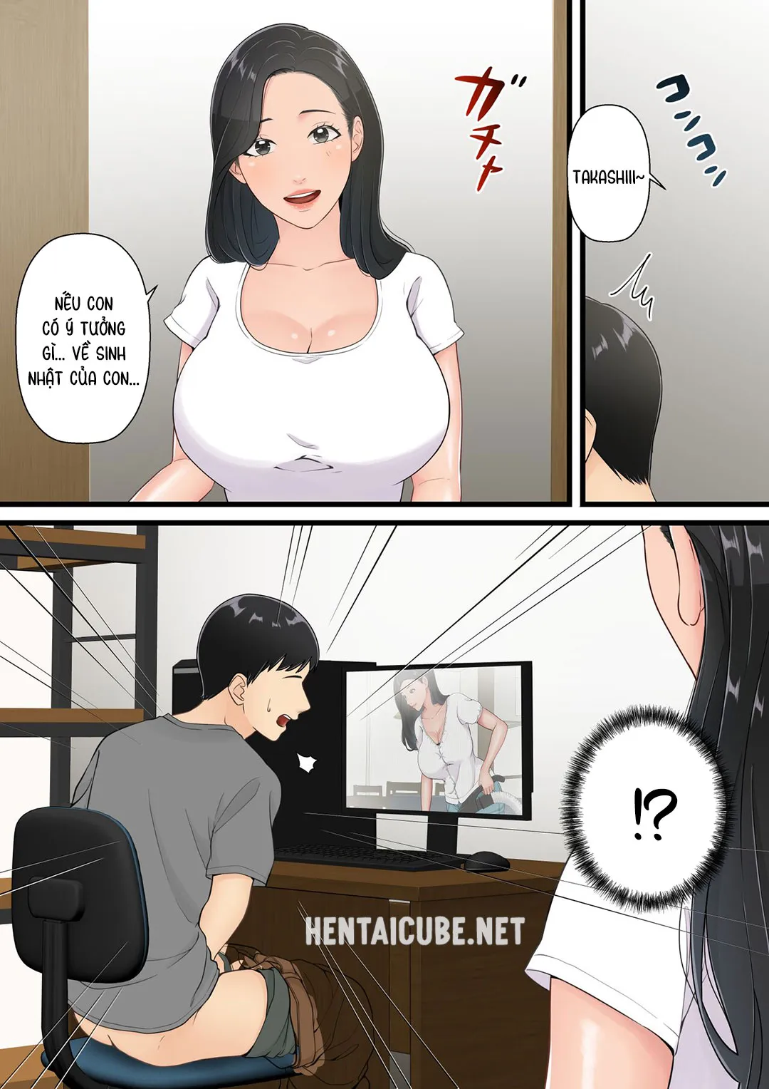 HentaiVN.net - Ảnh 12 - Người mẹ tốt chịu thua trước cu con trai [Matomo na Hahaoya ga Musuko no Chinpo ni Ochiru made; When a Good Mom Succumbs to Her Son's Cock] - Oneshot