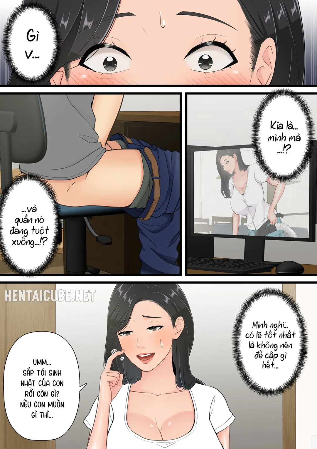 HentaiVN.net - Ảnh 13 - Người mẹ tốt chịu thua trước cu con trai [Matomo na Hahaoya ga Musuko no Chinpo ni Ochiru made; When a Good Mom Succumbs to Her Son's Cock] - Oneshot