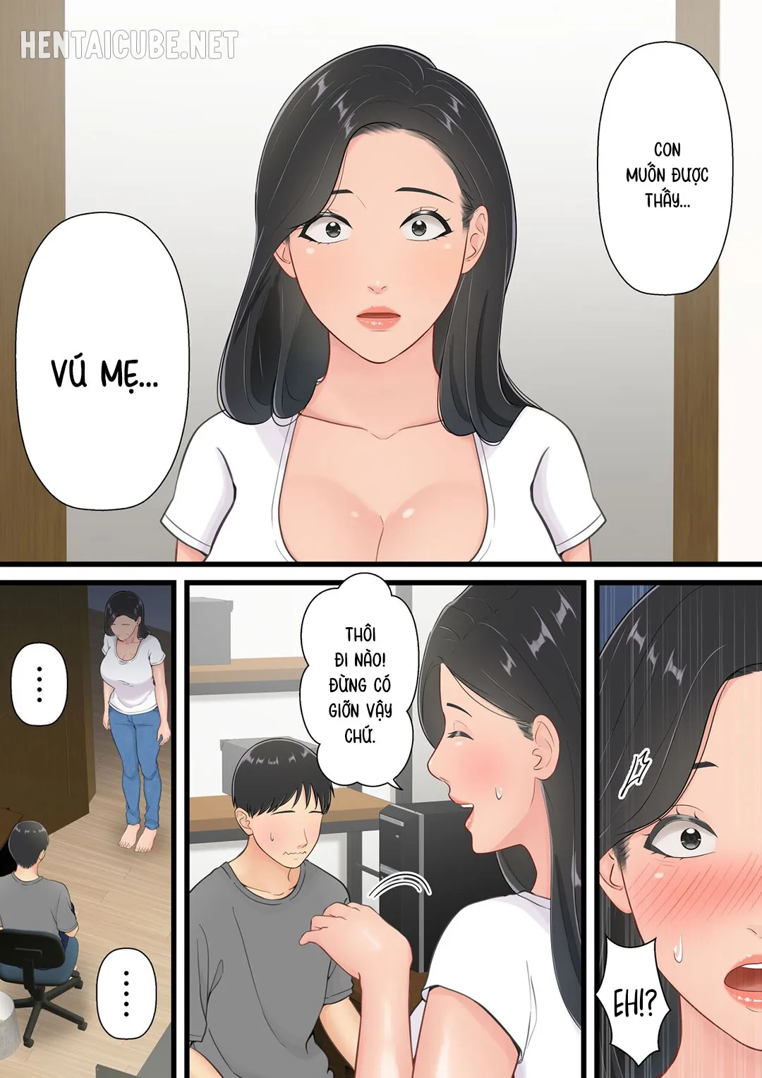 HentaiVN.net - Ảnh 15 - Người mẹ tốt chịu thua trước cu con trai [Matomo na Hahaoya ga Musuko no Chinpo ni Ochiru made; When a Good Mom Succumbs to Her Son's Cock] - Oneshot