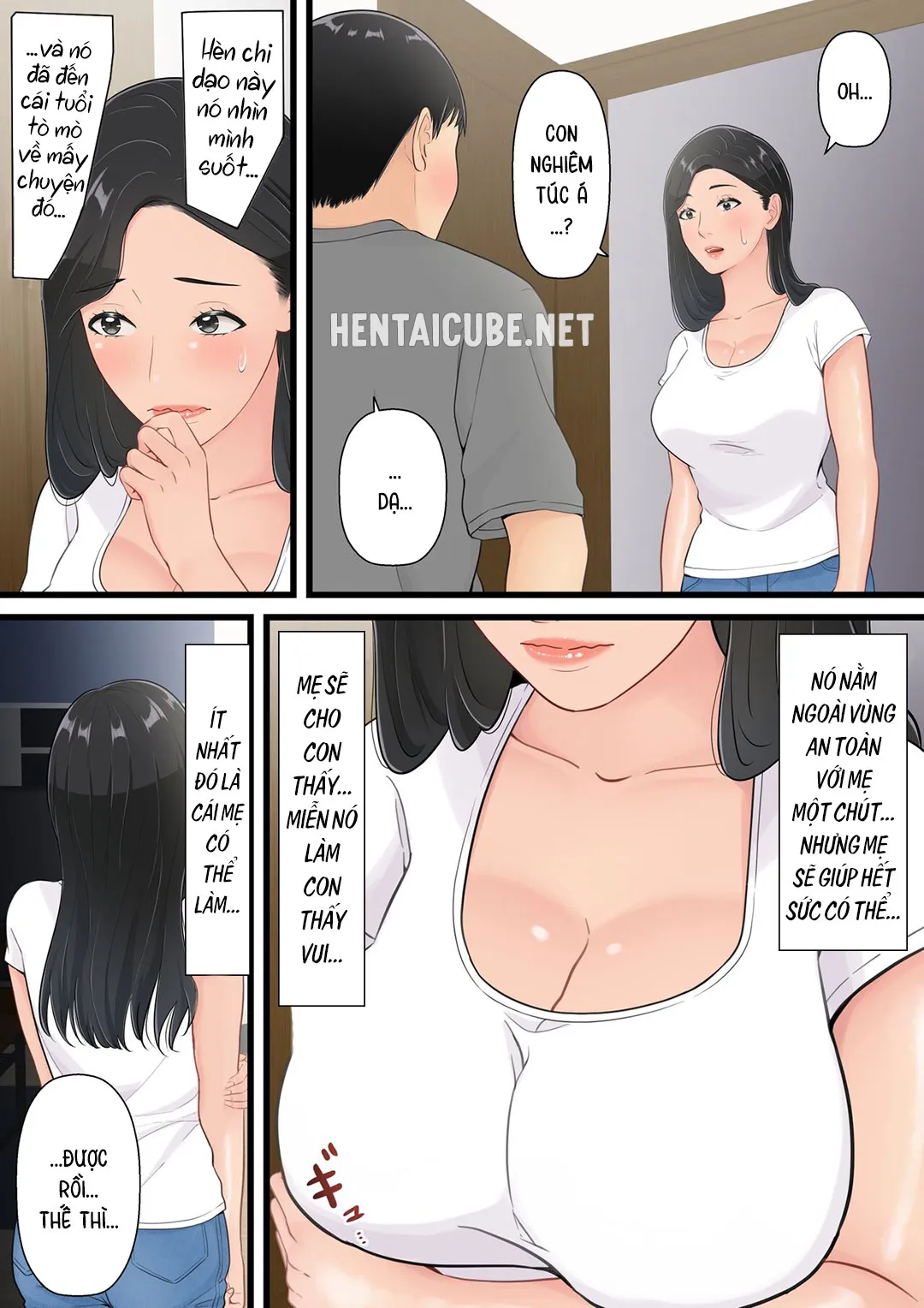 HentaiVN.net - Ảnh 16 - Người mẹ tốt chịu thua trước cu con trai [Matomo na Hahaoya ga Musuko no Chinpo ni Ochiru made; When a Good Mom Succumbs to Her Son's Cock] - Oneshot