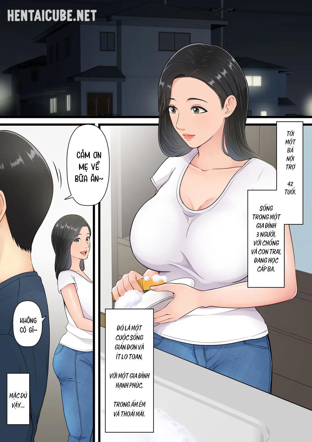 HentaiVN.net - Ảnh 3 - Người mẹ tốt chịu thua trước cu con trai [Matomo na Hahaoya ga Musuko no Chinpo ni Ochiru made; When a Good Mom Succumbs to Her Son's Cock] - Oneshot