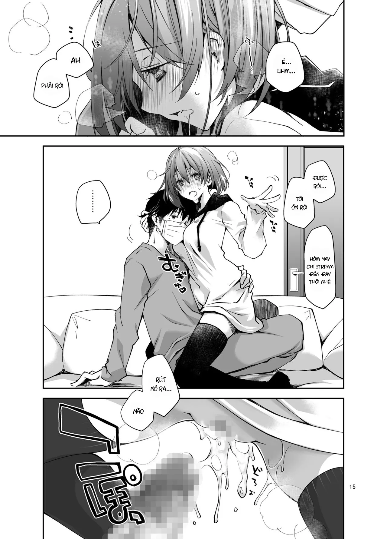 HentaiVN.net - Ảnh 14 - Nama de Haishin Yattemasu [ナマで配信ヤッてます] - Chap 1