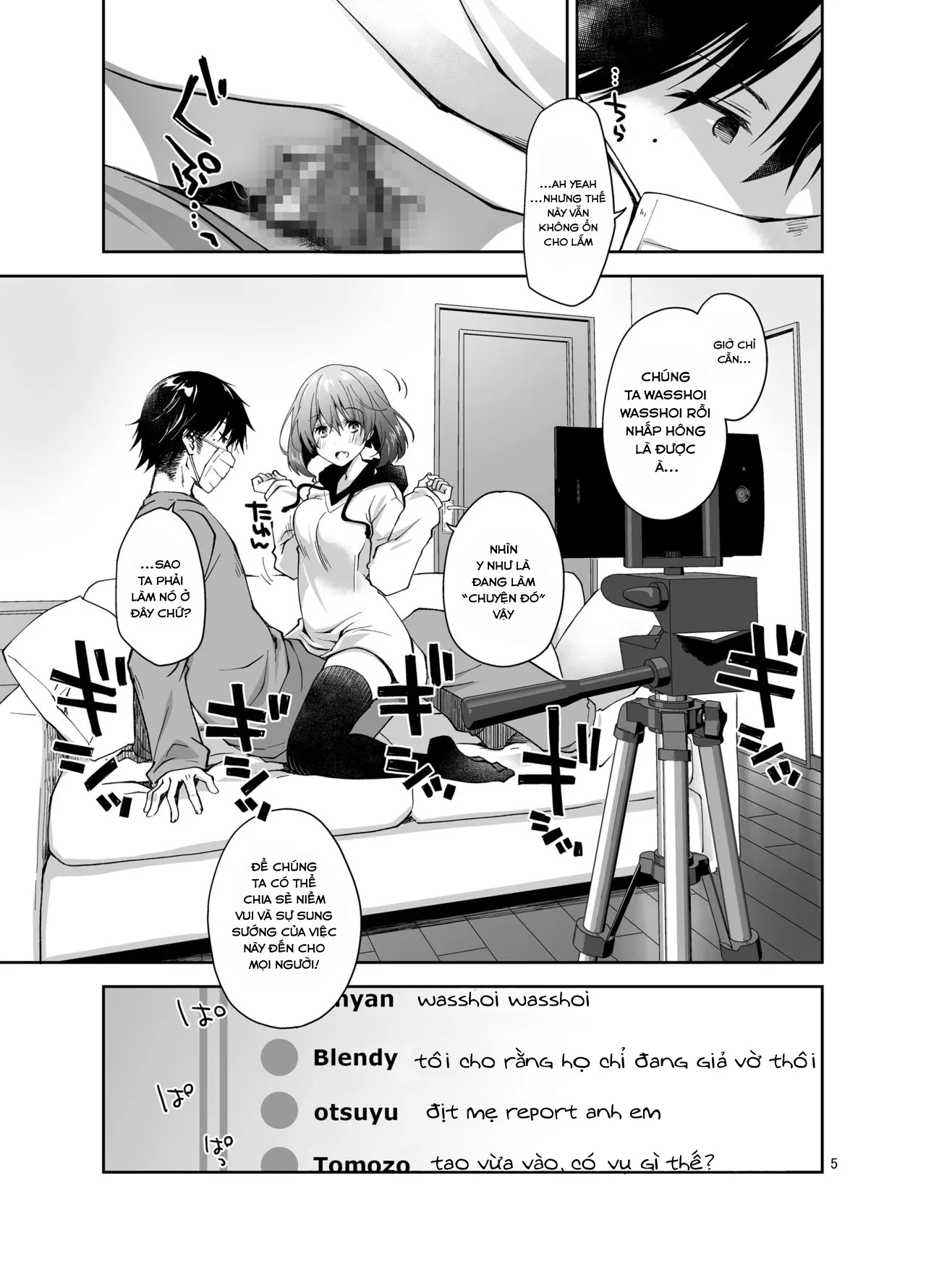 HentaiVN.net - Ảnh 4 - Nama de Haishin Yattemasu [ナマで配信ヤッてます] - Chap 1