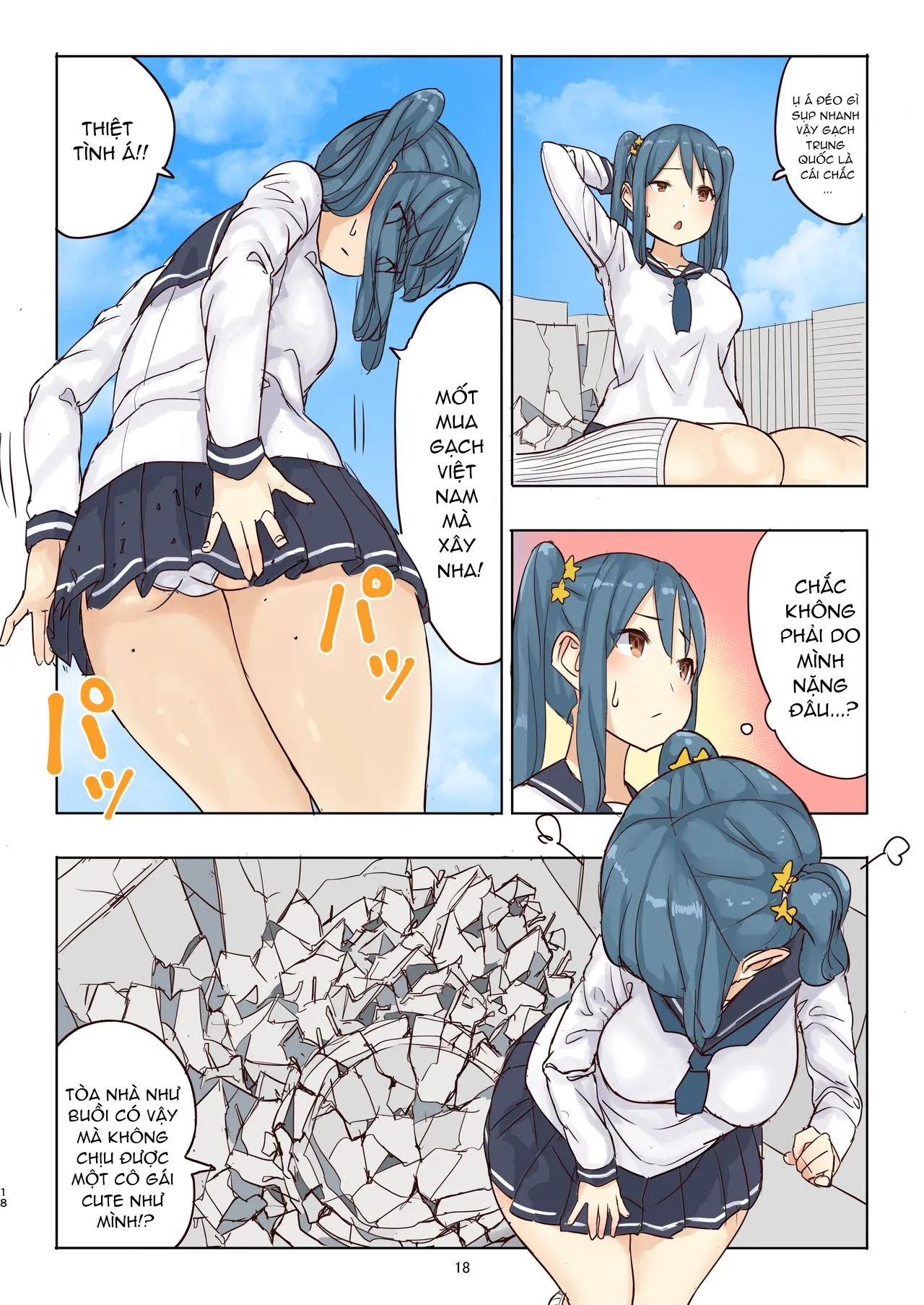 HentaiVN.net - Ảnh 18 - Tiết mục tàn sát người của bé Fondue [残酷巨大娘フォンデュちゃんのえっちな虐殺] - Chap 1