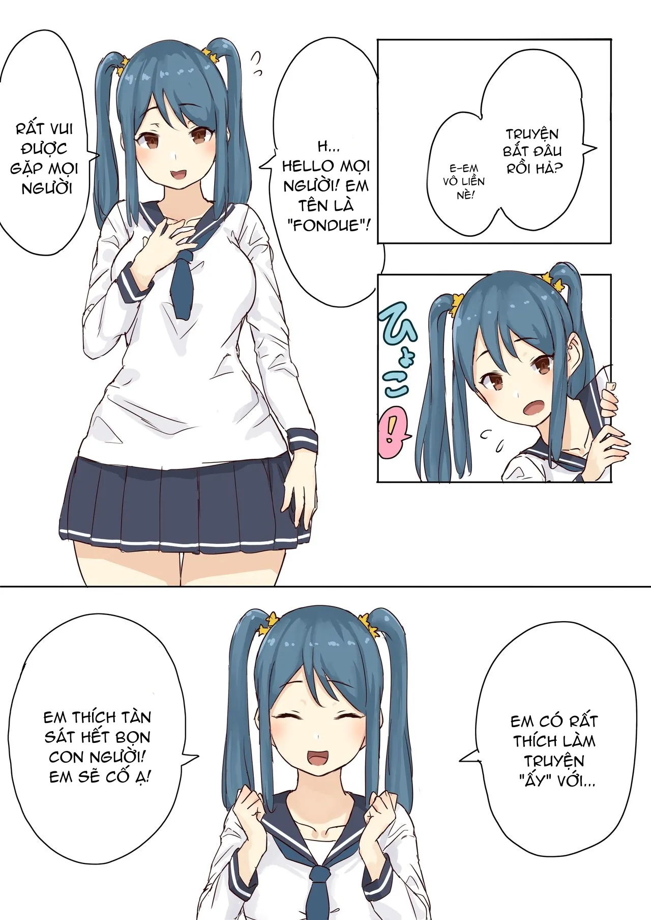 HentaiVN.net - Ảnh 3 - Tiết mục tàn sát người của bé Fondue [残酷巨大娘フォンデュちゃんのえっちな虐殺] - Chap 1