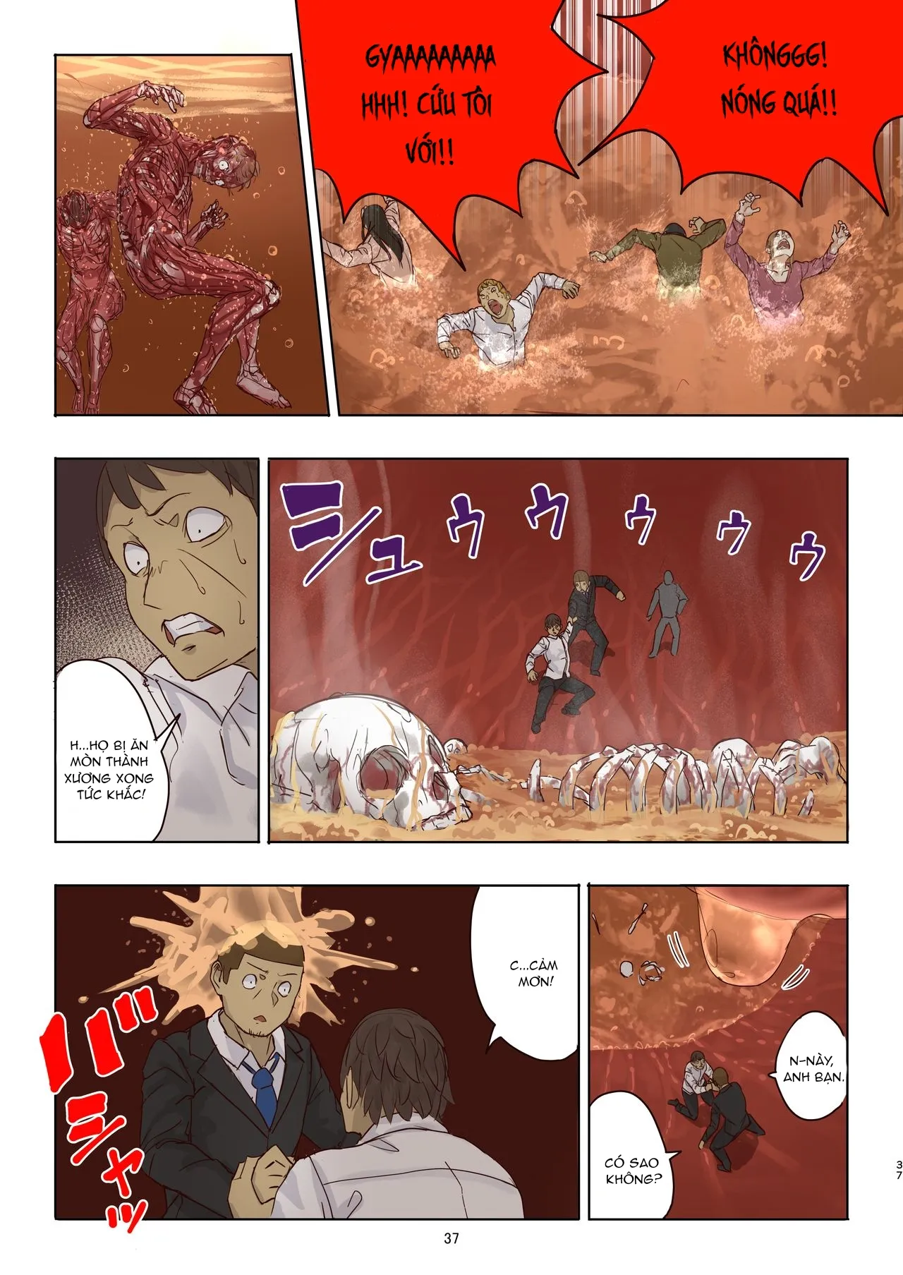 HentaiVN.net - Ảnh 13 - Tiết mục tàn sát người của bé Fondue [残酷巨大娘フォンデュちゃんのえっちな虐殺] - Chap 2