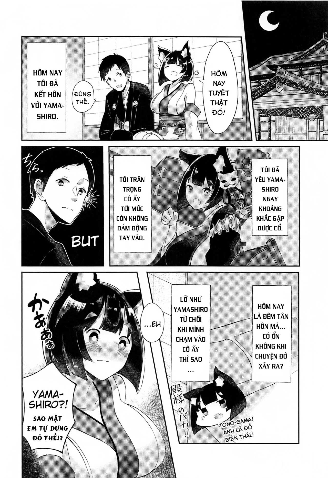 HentaiVN.net - Ảnh 3 - Yamashiro to Icha Love Kekkon Shoya - Oneshot