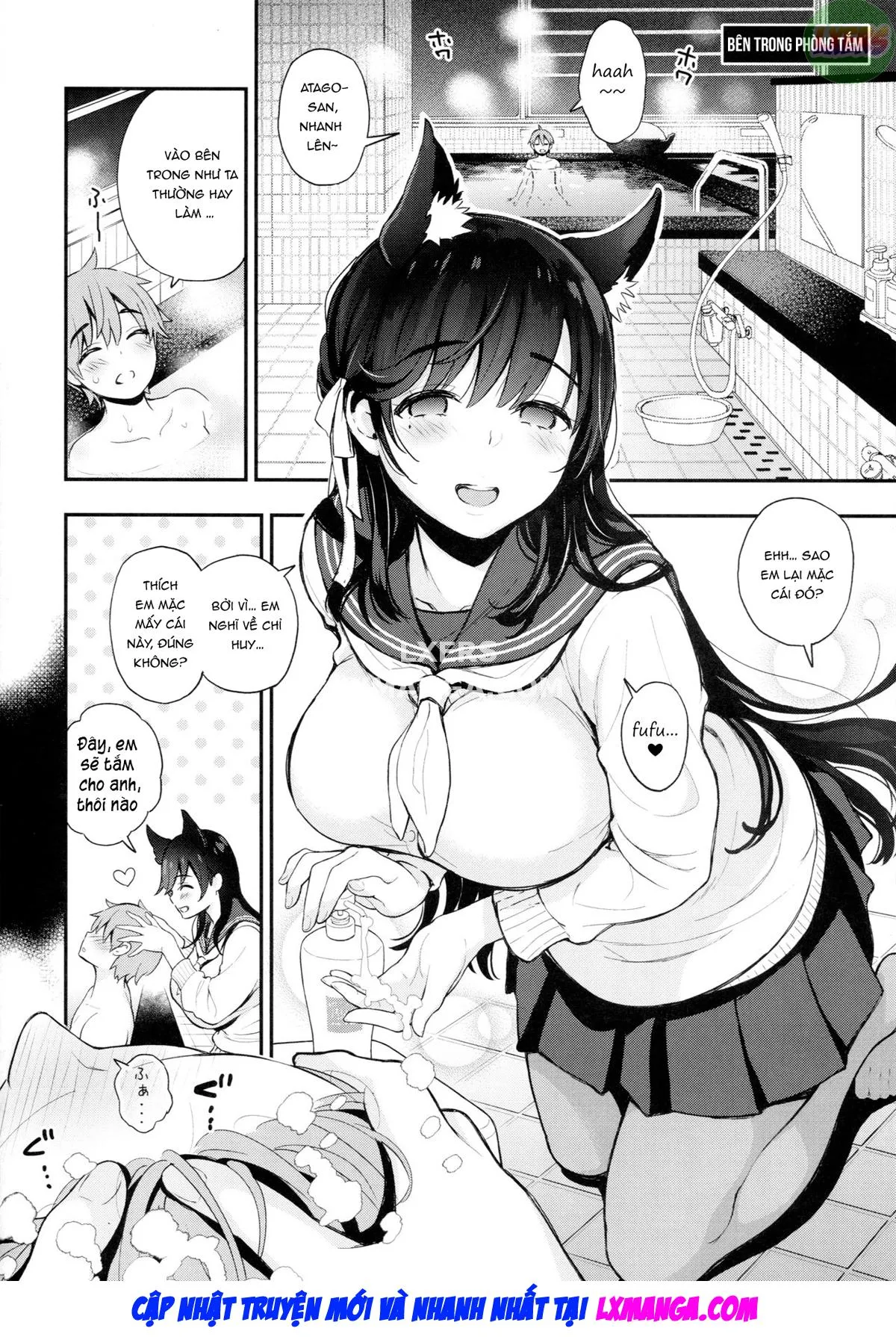 HentaiVN.net - Ảnh 10 - Gakuen Bath Time - Oneshot