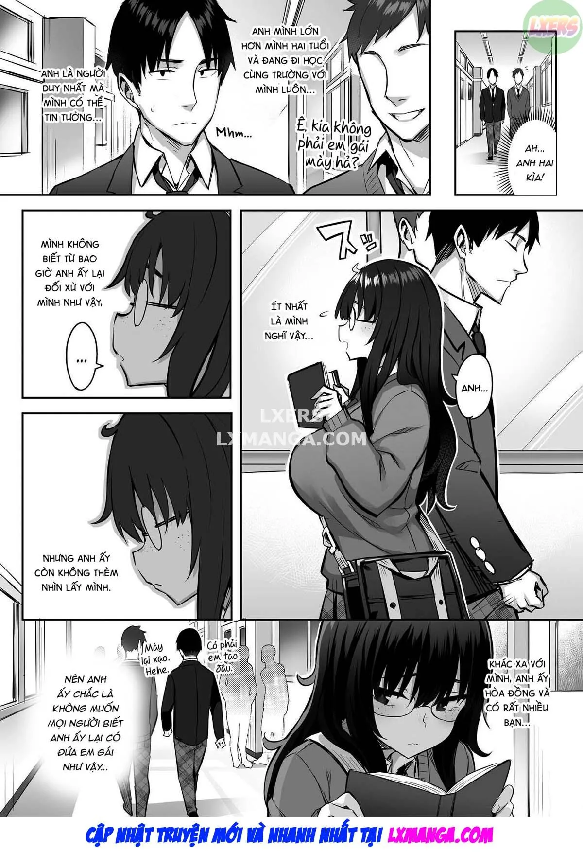 HentaiVN.net - Ảnh 5 - Moto InCha no Kyonyuu Yariman Imouto ga Erosugite, Onii-chan wa Mou...!! - Chap 0
