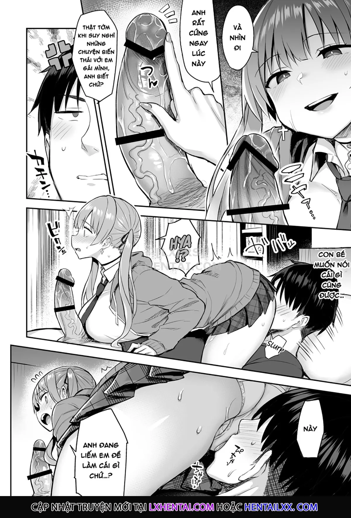 HentaiVN.net - Ảnh 23 - Moto InCha no Kyonyuu Yariman Imouto ga Erosugite, Onii-chan wa Mou...!! - Chap 1
