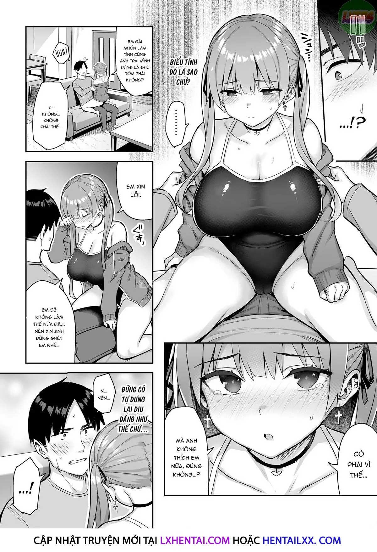 HentaiVN.net - Ảnh 18 - Moto InCha no Kyonyuu Yariman Imouto ga Erosugite, Onii-chan wa Mou...!! - Chap 2