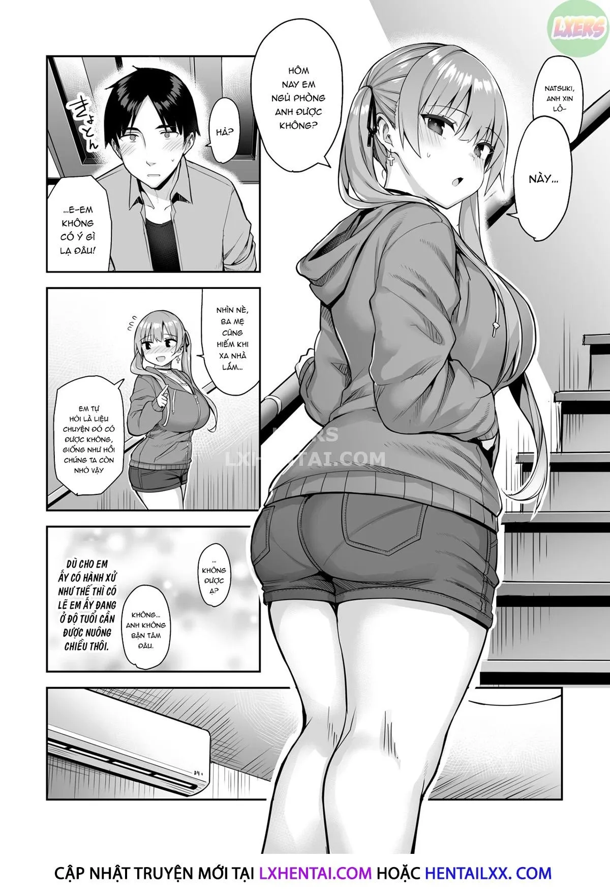 HentaiVN.net - Ảnh 35 - Moto InCha no Kyonyuu Yariman Imouto ga Erosugite, Onii-chan wa Mou...!! - Chap 2