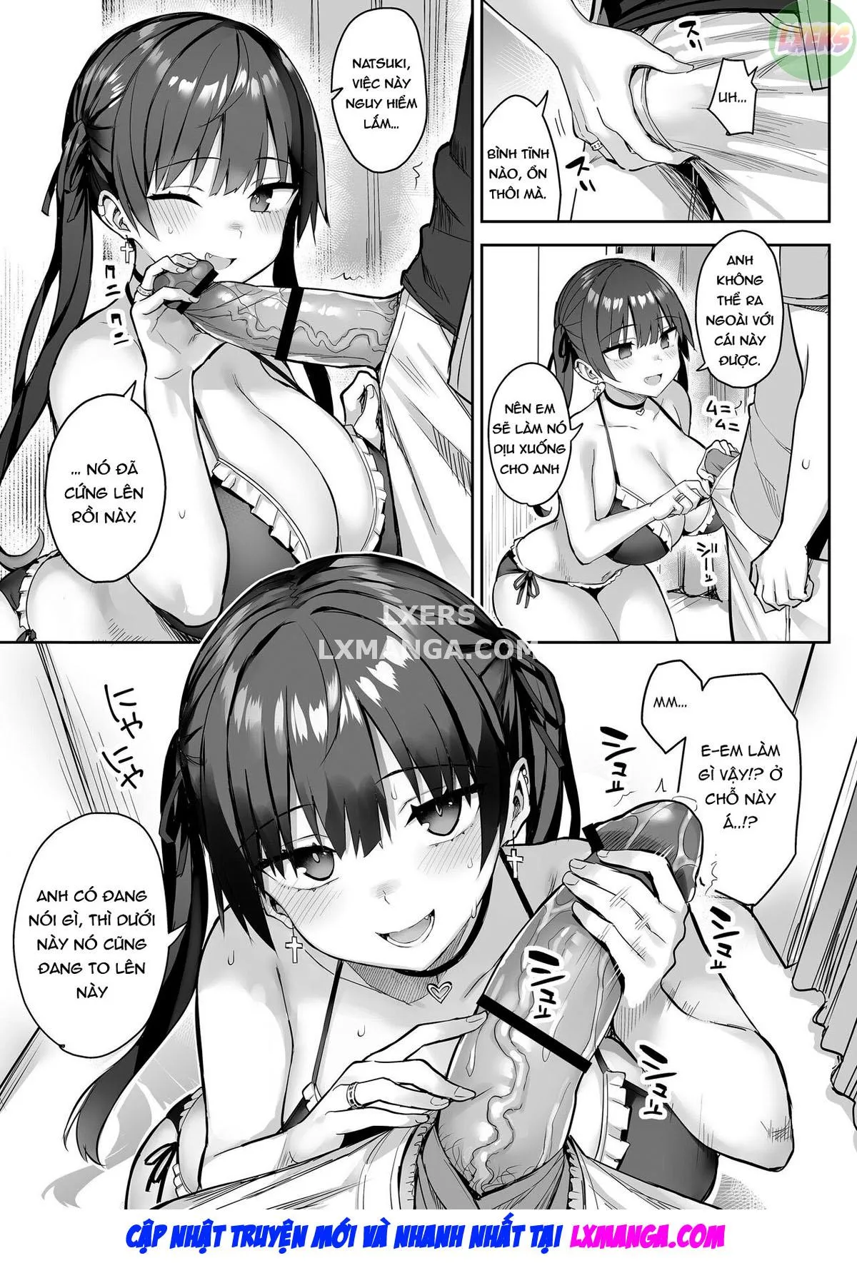HentaiVN.net - Ảnh 11 - Moto InCha no Kyonyuu Yariman Imouto ga Erosugite, Onii-chan wa Mou...!! - Chap 3 - [END]