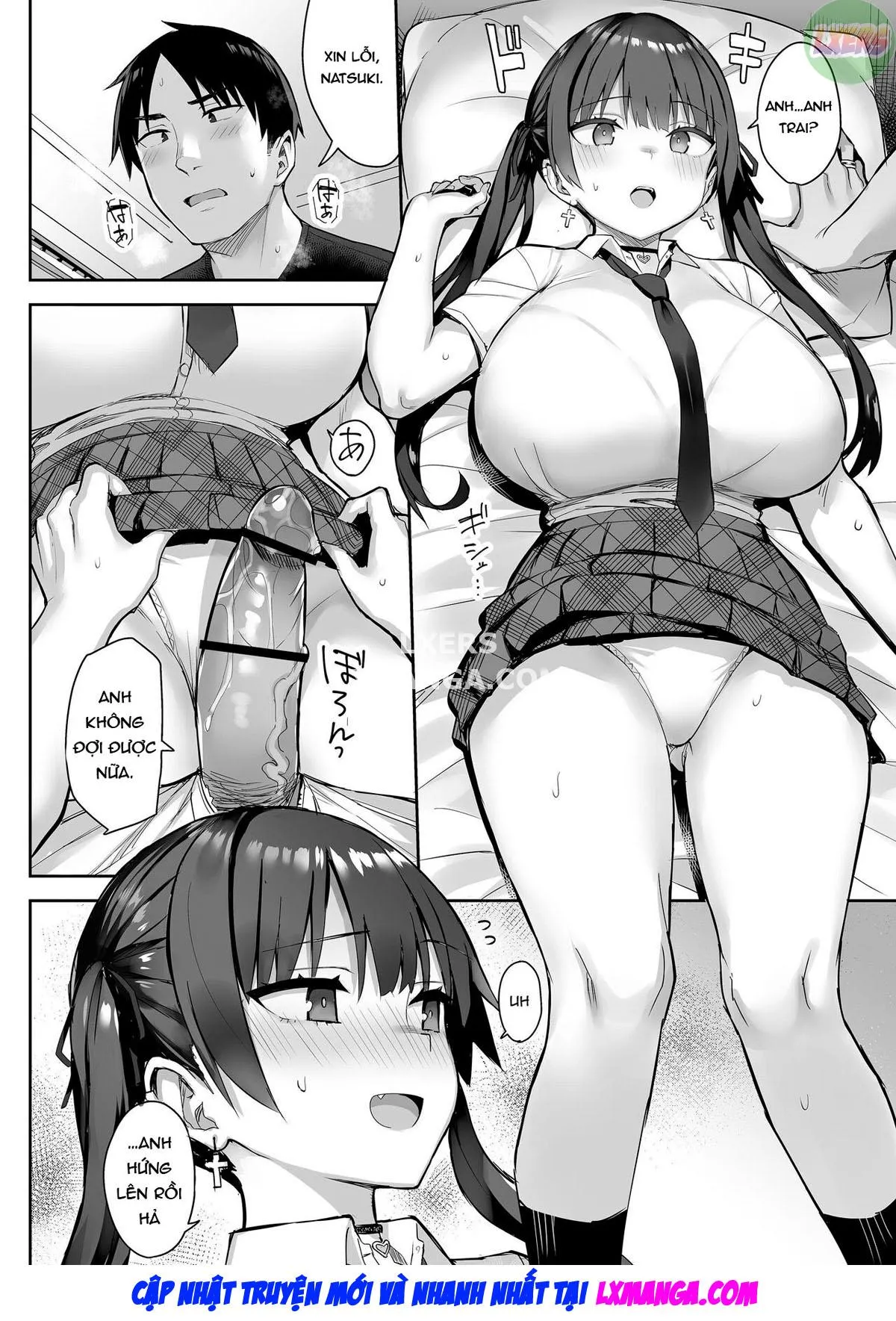 HentaiVN.net - Ảnh 22 - Moto InCha no Kyonyuu Yariman Imouto ga Erosugite, Onii-chan wa Mou...!! - Chap 3 - [END]