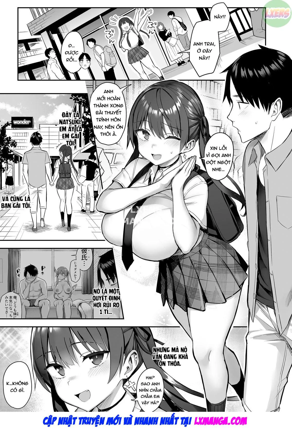HentaiVN.net - Ảnh 5 - Moto InCha no Kyonyuu Yariman Imouto ga Erosugite, Onii-chan wa Mou...!! - Chap 3 - [END]