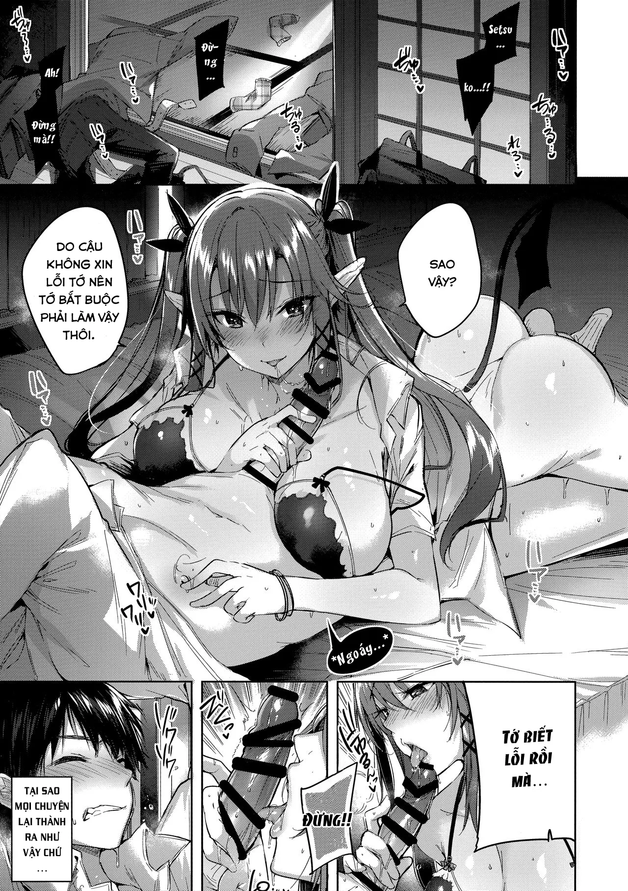 HentaiVN.net - Ảnh 4 - Koakuma Setsuko no Himitsu [小悪魔せつこの秘密] - Chap 3.5