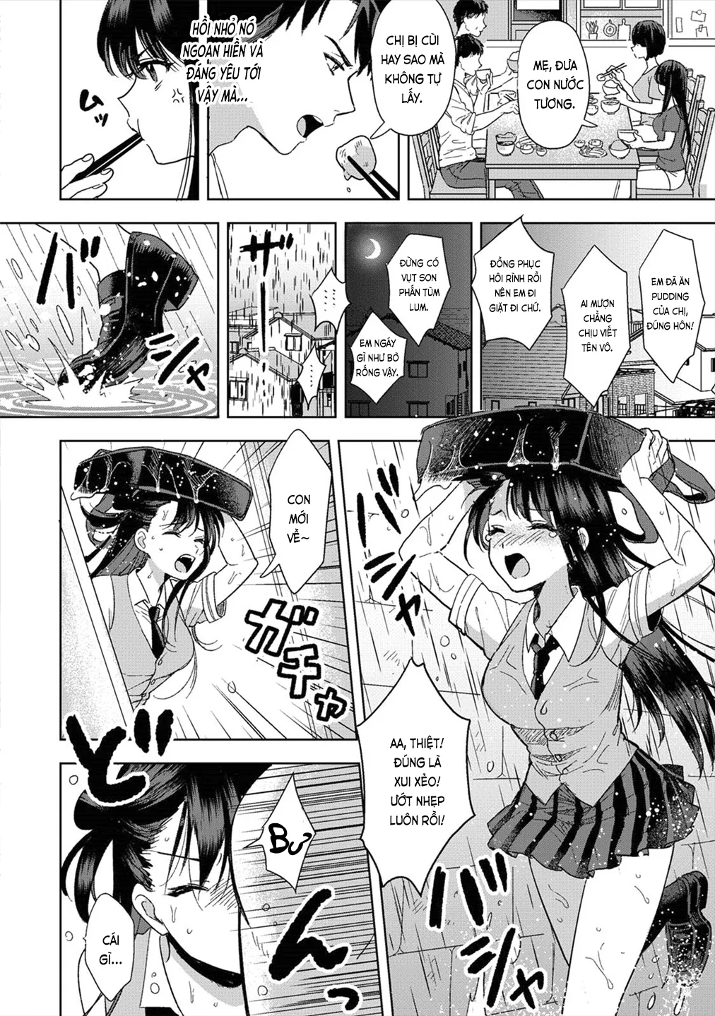 HentaiVN.net - Ảnh 5 - Chẳng phải gu nhưng ~Cơ thể tôi và bà chị khó ở hoàn toàn hợp nhau~ [Konomi janai kedo ~Mukatsuku Ane to Aishou Batsugun Ecchi~; 好みじゃないけど～ムカつく姉と相性抜群エッチ～] - Ch. 1