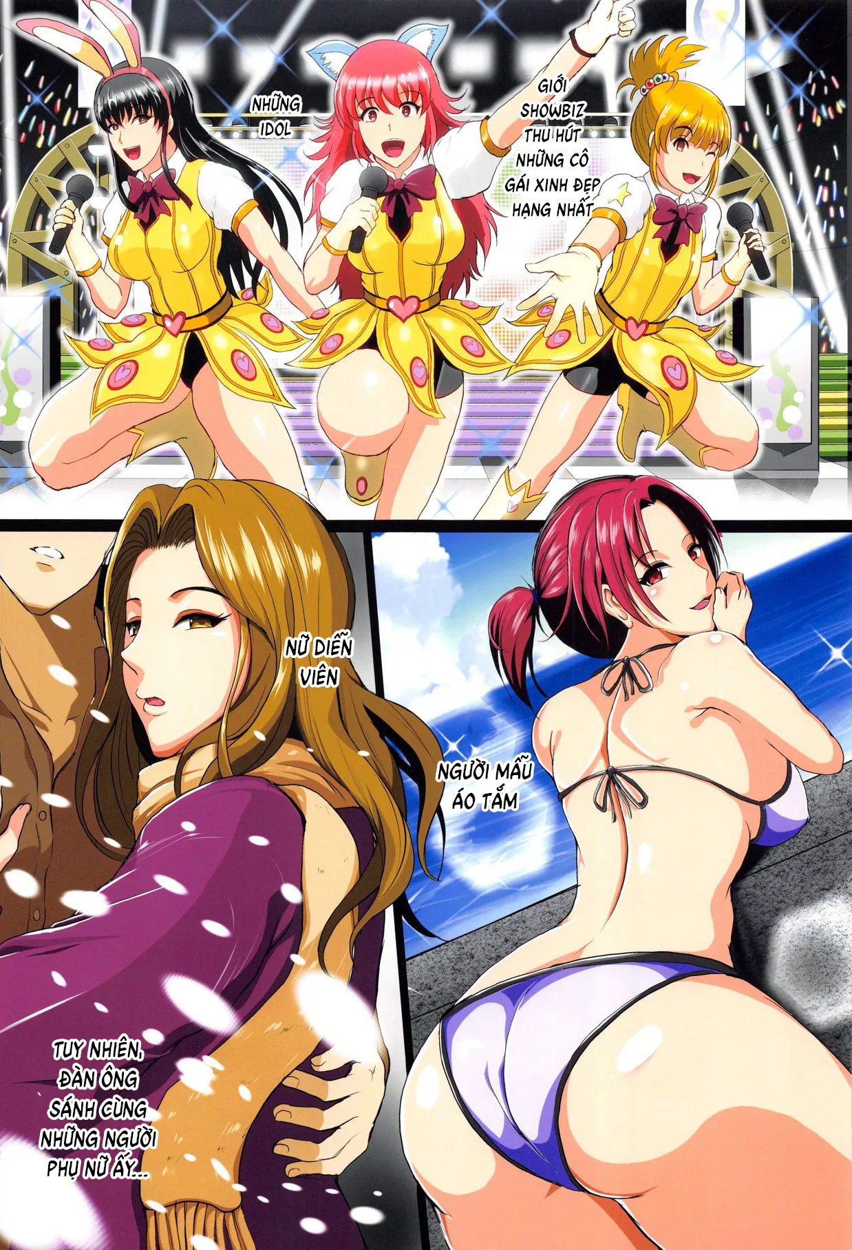 HentaiVN.net - Ảnh 6 - Saimin Appli de Geinou S-kyuu Onna o Haramase Harem - Oneshot - Có che
