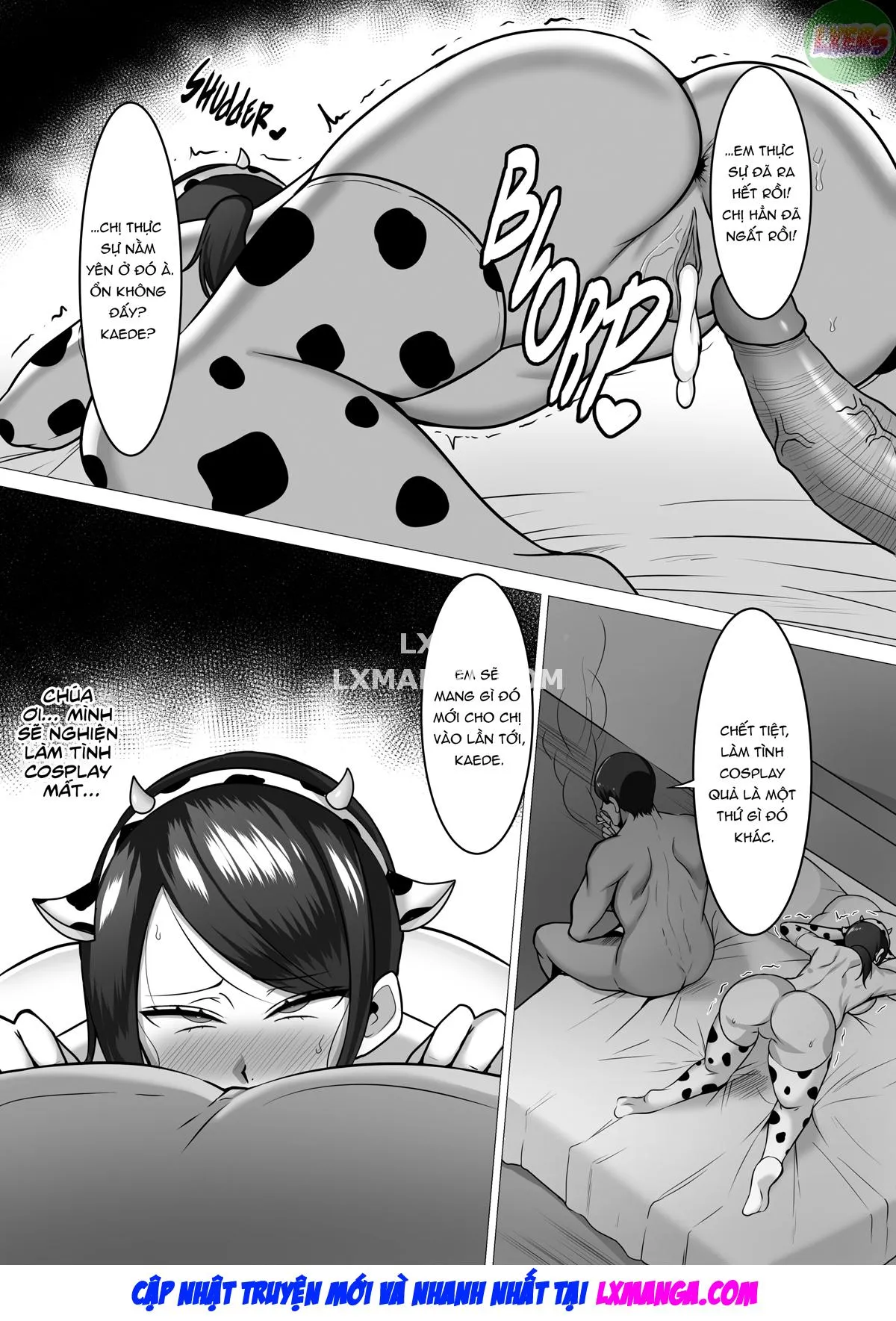 HentaiVN.net - Ảnh 24 - Muchimuchi Hitozuma to Ushi Cos H [Cow Cosplay Sex with a Frustrated Housewife; Cow Cosplay with a Curvy Housewife] - Oneshot