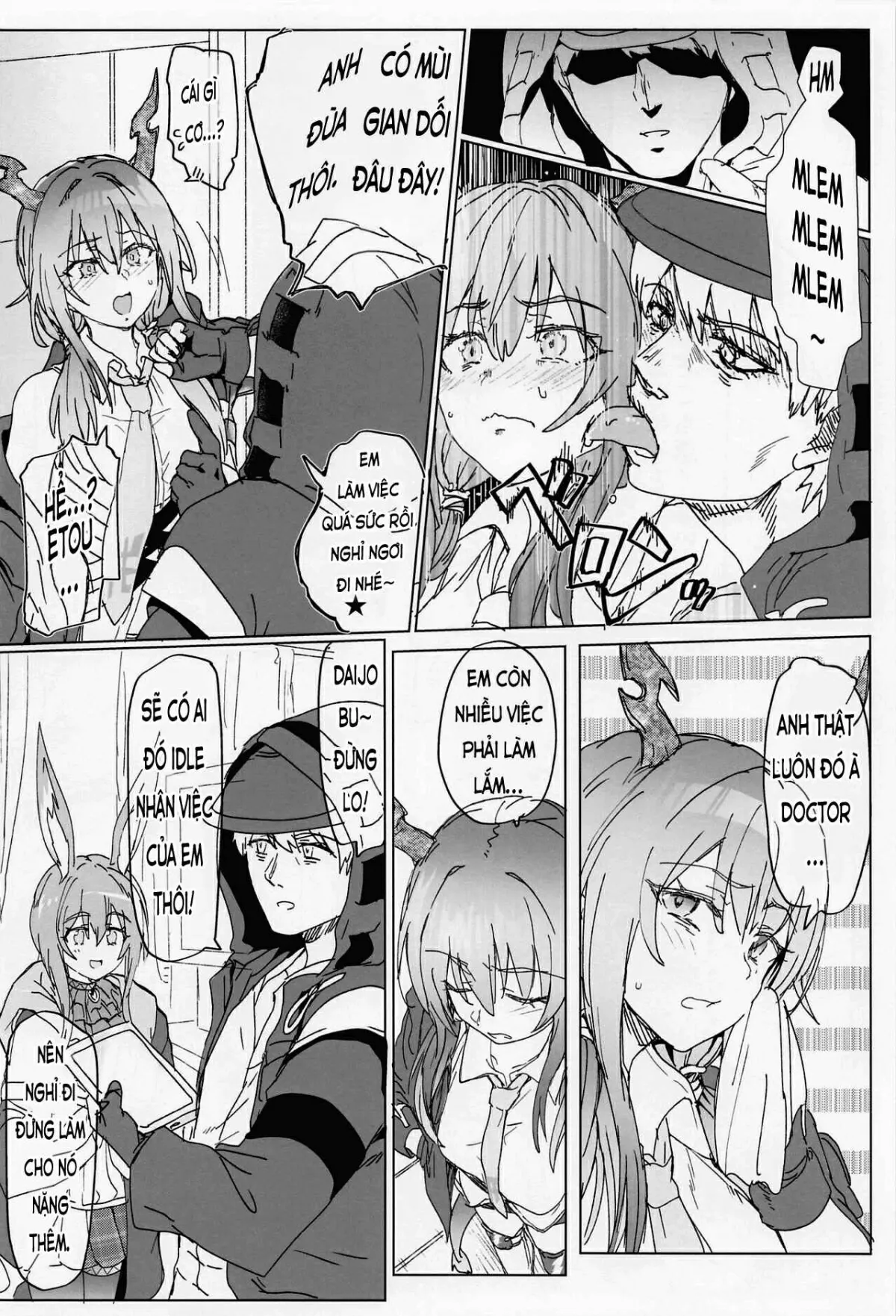 HentaiVN.net - Ảnh 5 - Sukebe Nights [(COMIC1☆22) [RIBI Dou (Higata Akatsuki)] Sukebe Nights (Arknights) , Một Đêm Dâm Đãng] - Onesex Khám Bệnh