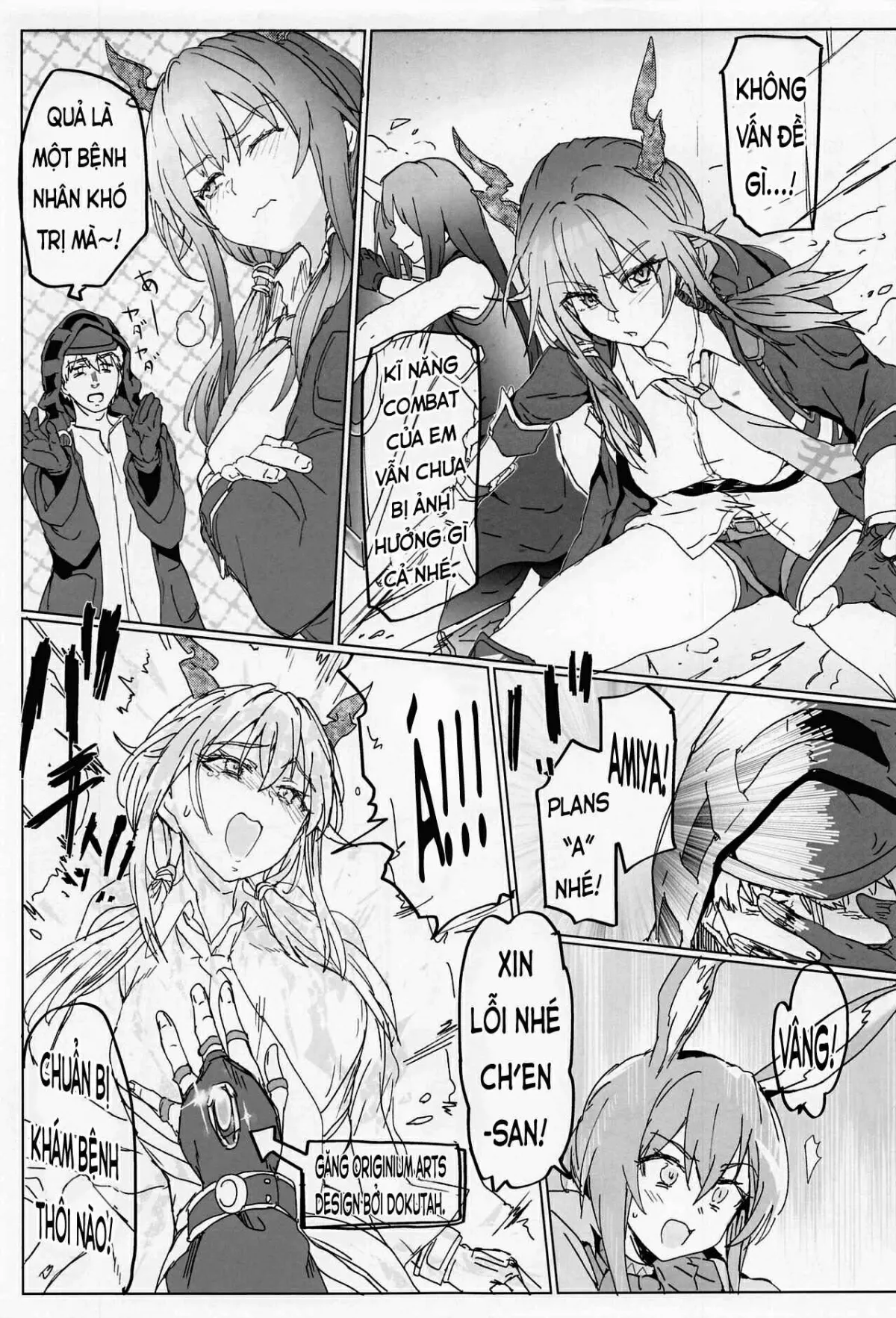 HentaiVN.net - Ảnh 6 - Sukebe Nights [(COMIC1☆22) [RIBI Dou (Higata Akatsuki)] Sukebe Nights (Arknights) , Một Đêm Dâm Đãng] - Onesex Khám Bệnh