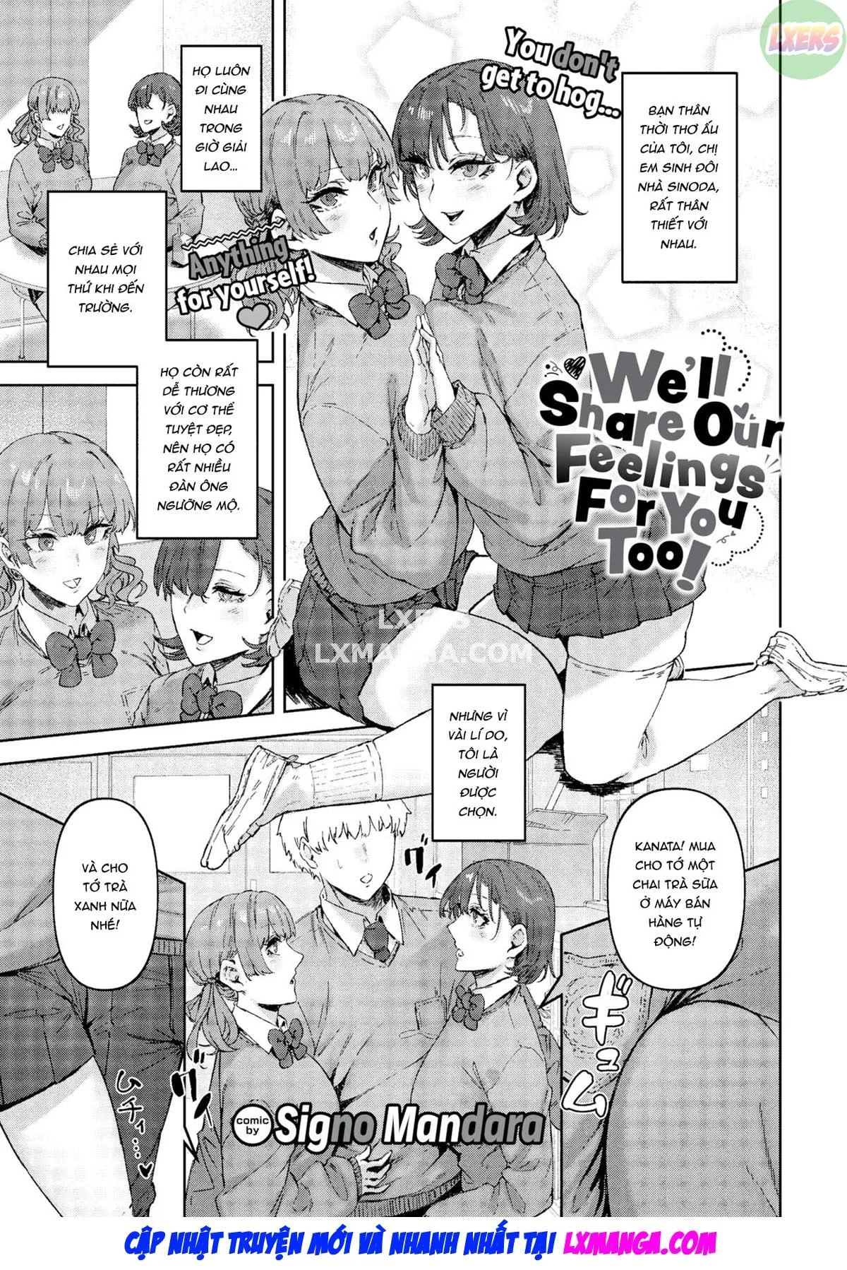 HentaiVN.net - Ảnh 4 - Kimi no Kimochi mo Share Shimasu! - Oneshot