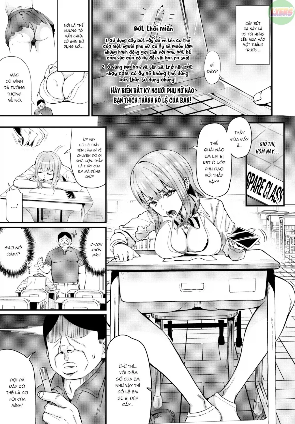 HentaiVN.net - Ảnh 3 - ♥ Saiin Pen wa Gal yori mo Tsuyoshi [The Hypno-Pen Is Mightier Than the Kogal] - Oneshot