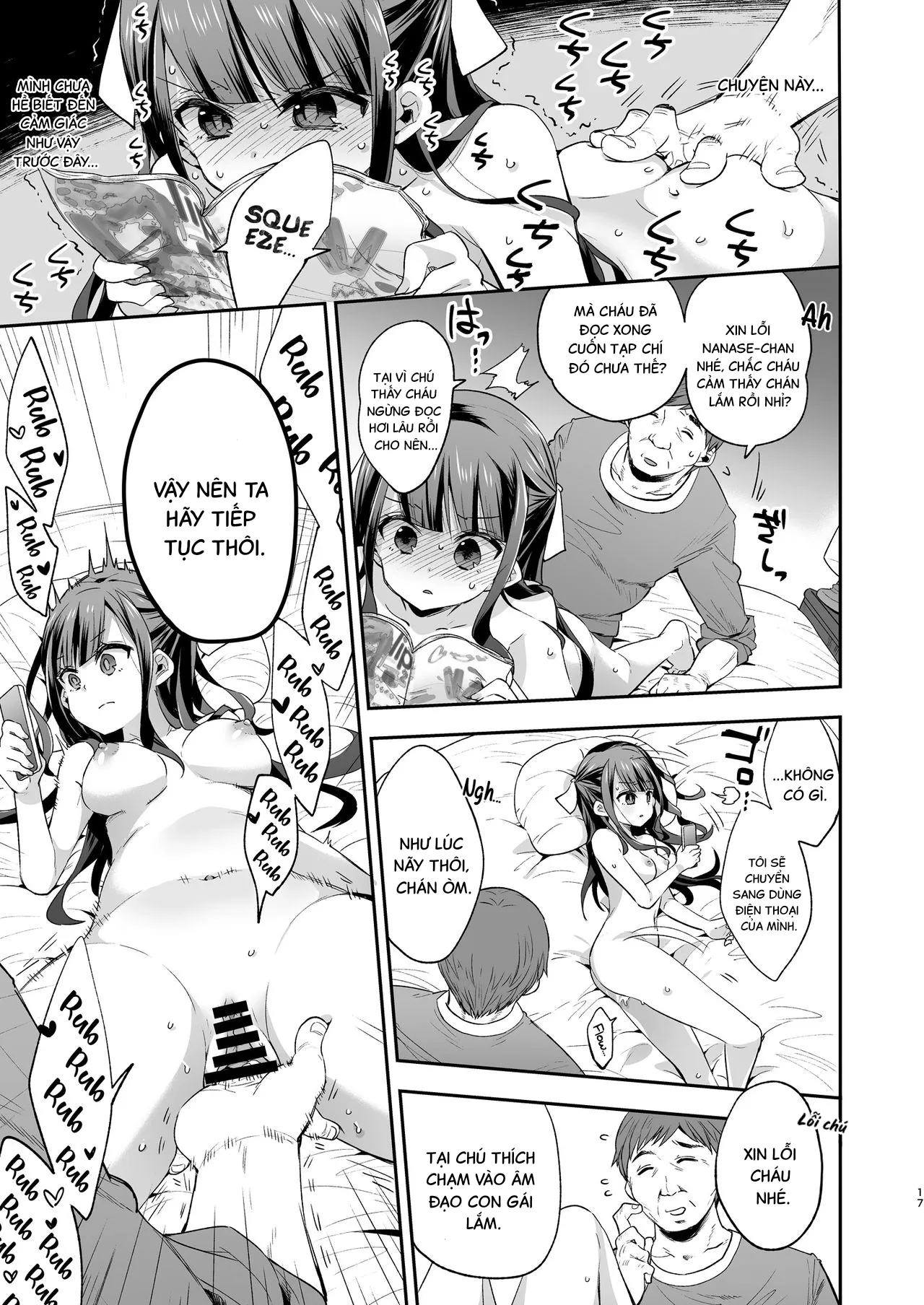 HentaiVN.net - Ảnh 17 - Ngày mà cô bé khó ở chịu thua ông chú xấu xa. [Fukan Shoujo ga Oji-san ni Maketa Hi] - Oneshot