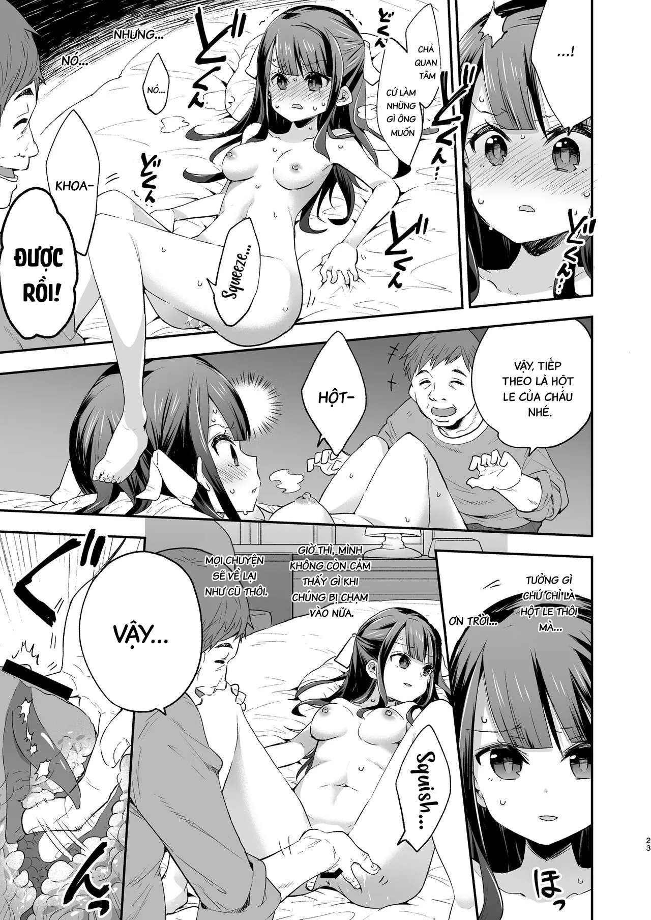 HentaiVN.net - Ảnh 23 - Ngày mà cô bé khó ở chịu thua ông chú xấu xa. [Fukan Shoujo ga Oji-san ni Maketa Hi] - Oneshot
