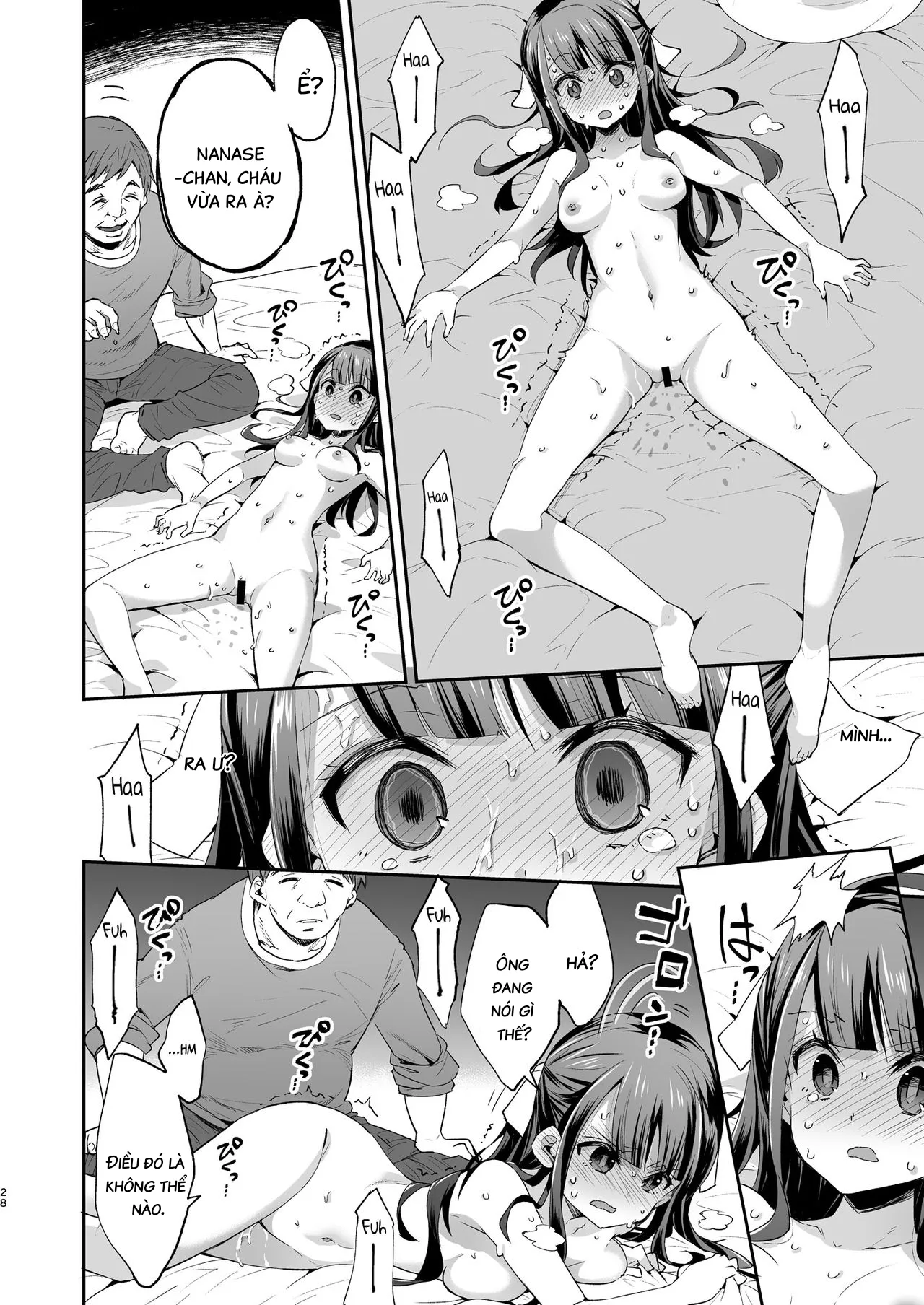 HentaiVN.net - Ảnh 28 - Ngày mà cô bé khó ở chịu thua ông chú xấu xa. [Fukan Shoujo ga Oji-san ni Maketa Hi] - Oneshot