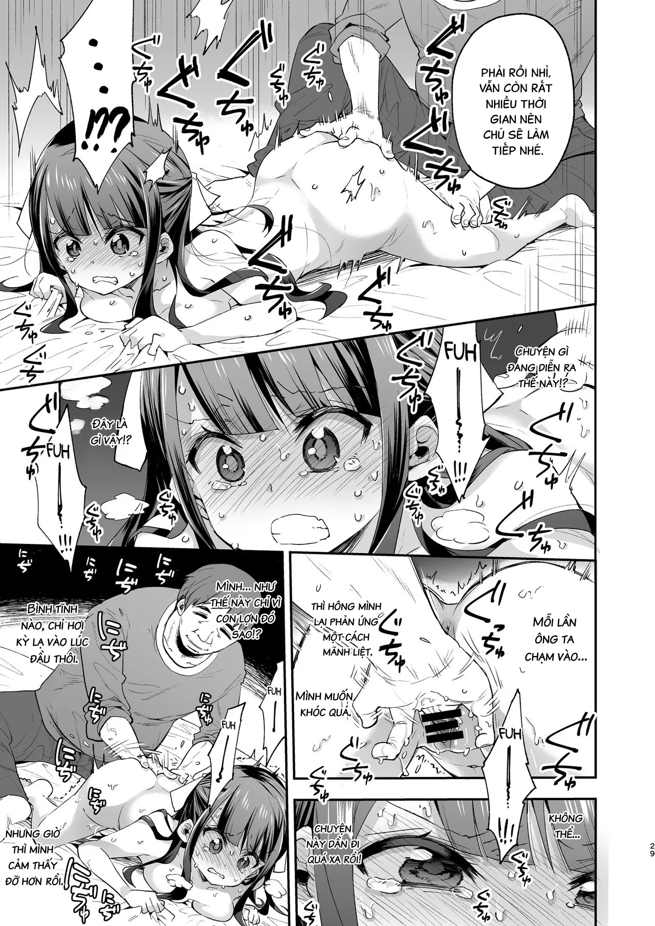 HentaiVN.net - Ảnh 29 - Ngày mà cô bé khó ở chịu thua ông chú xấu xa. [Fukan Shoujo ga Oji-san ni Maketa Hi] - Oneshot