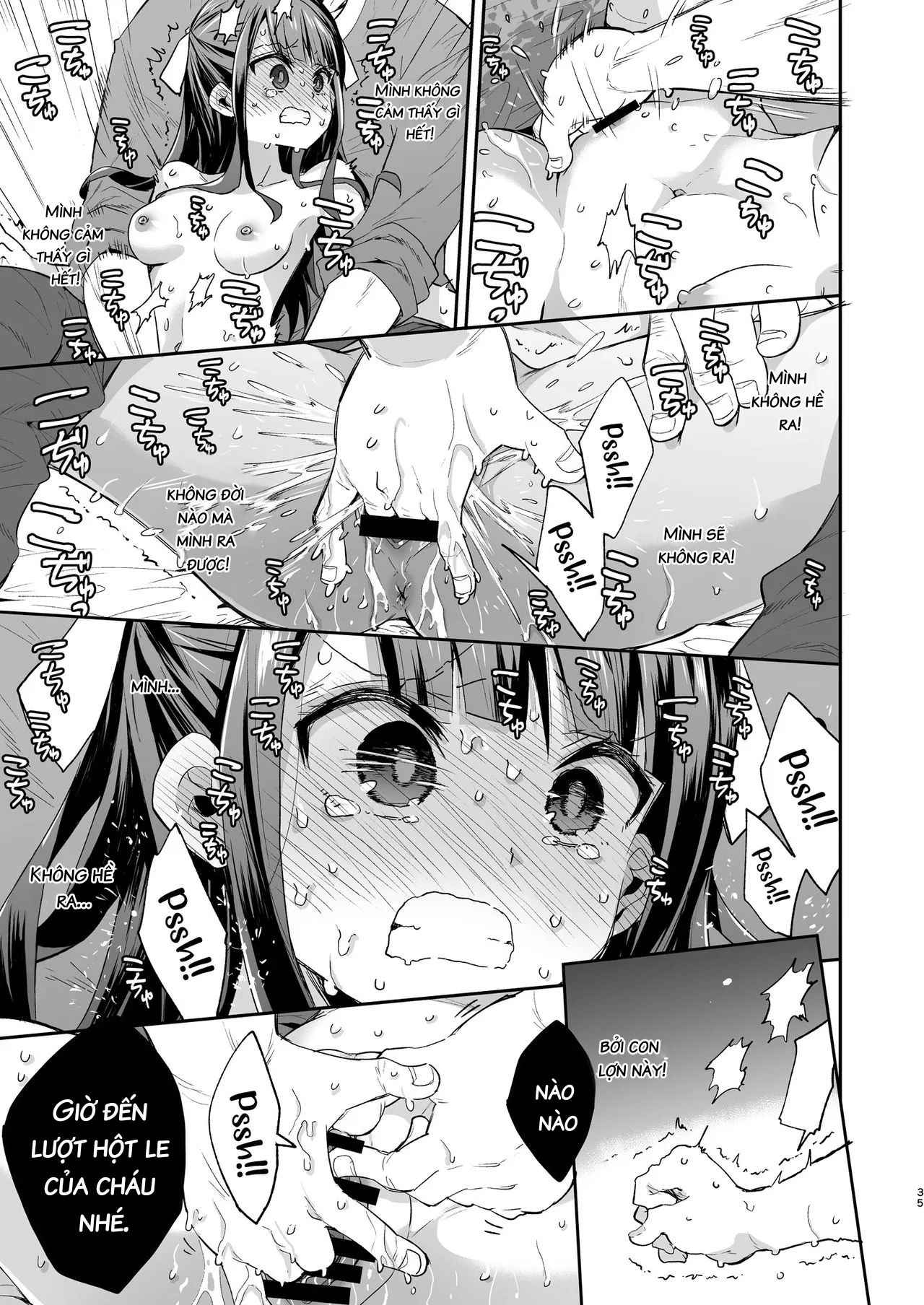 HentaiVN.net - Ảnh 34 - Ngày mà cô bé khó ở chịu thua ông chú xấu xa. [Fukan Shoujo ga Oji-san ni Maketa Hi] - Oneshot