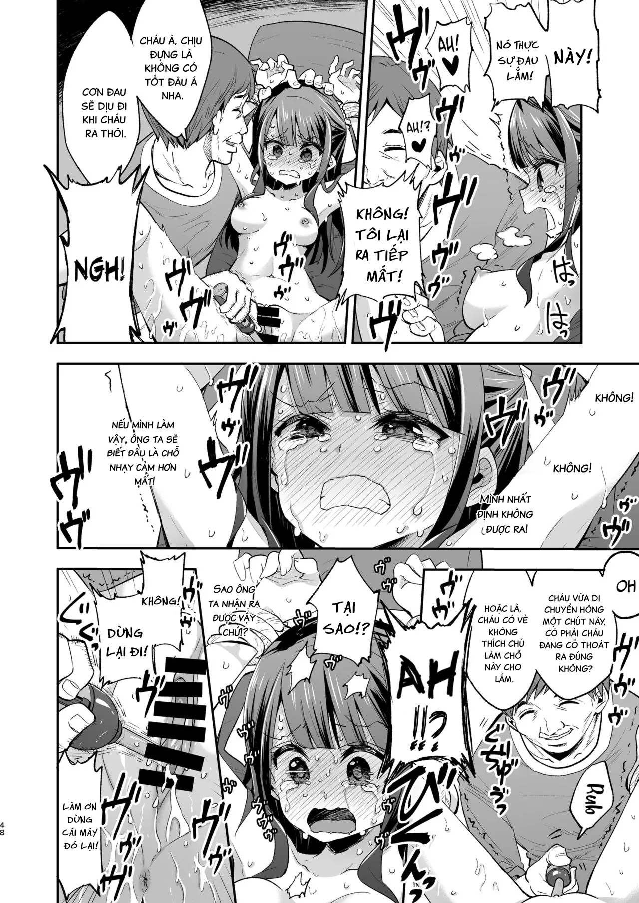 HentaiVN.net - Ảnh 47 - Ngày mà cô bé khó ở chịu thua ông chú xấu xa. [Fukan Shoujo ga Oji-san ni Maketa Hi] - Oneshot